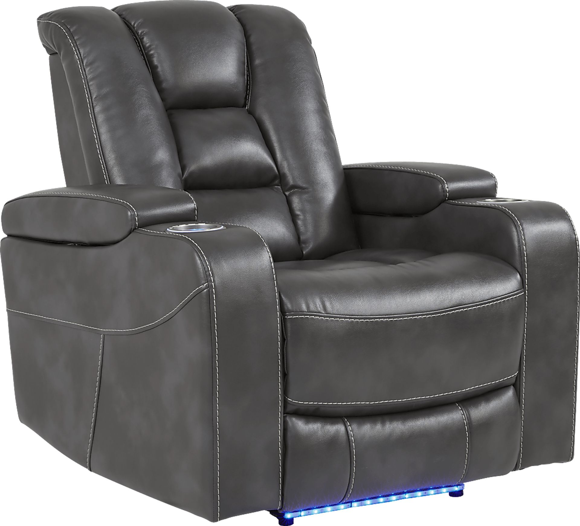 Novi Gray Dual Power Recliner - Image 1