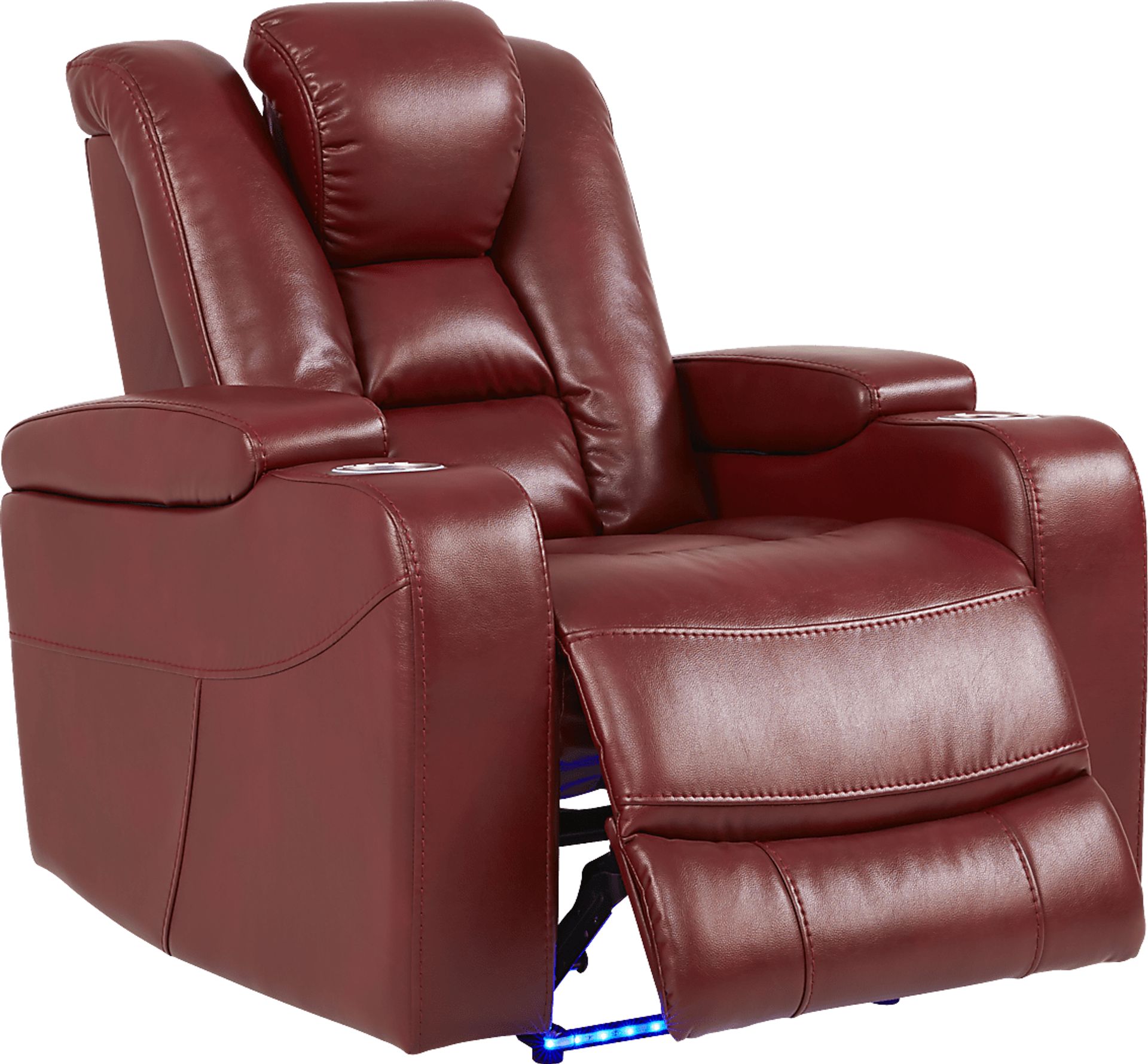 Novi Red Dual Power Recliner - Image 2