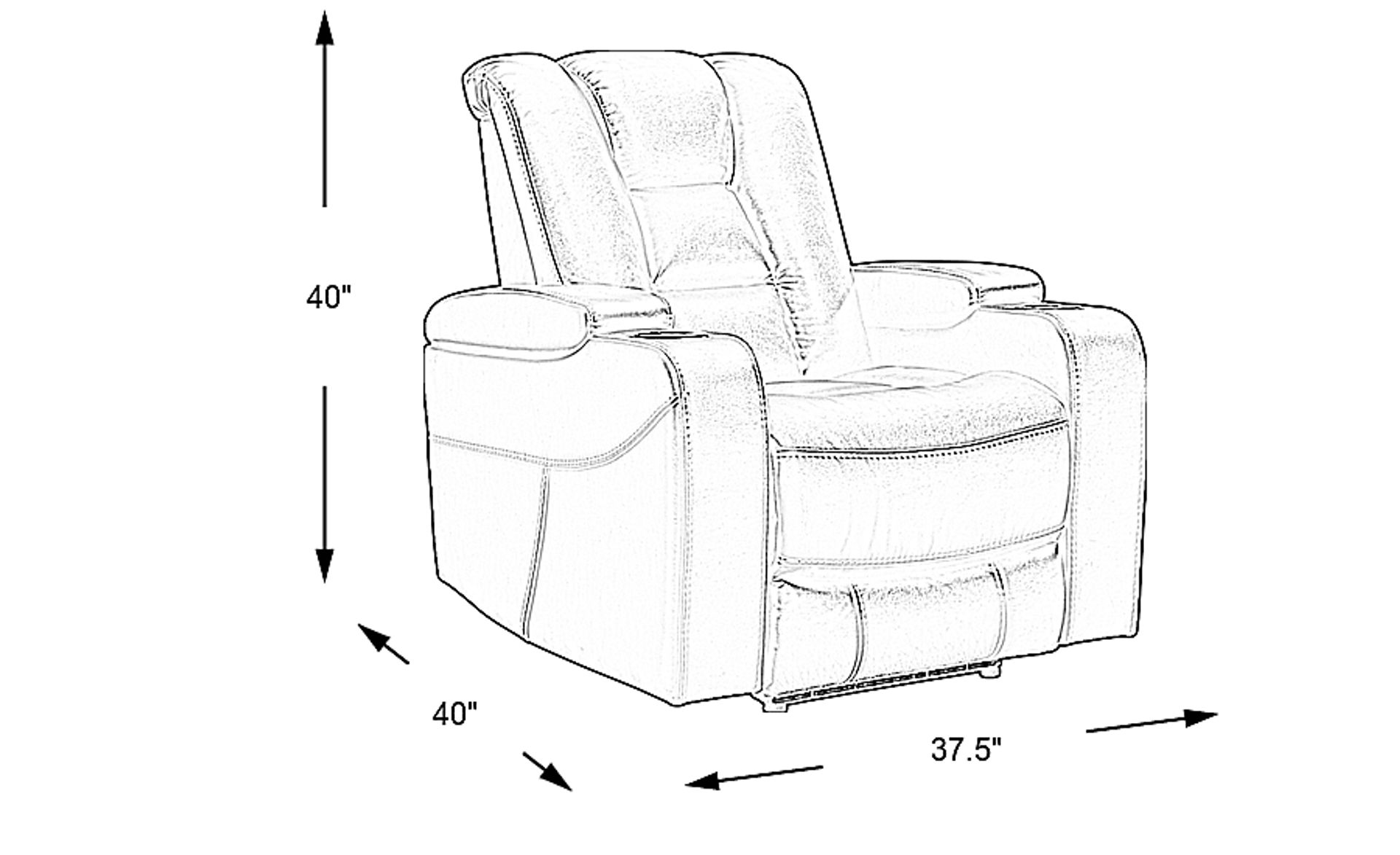 Dimension Image. Please refer to the Dimension Tab on this page for dimension details.