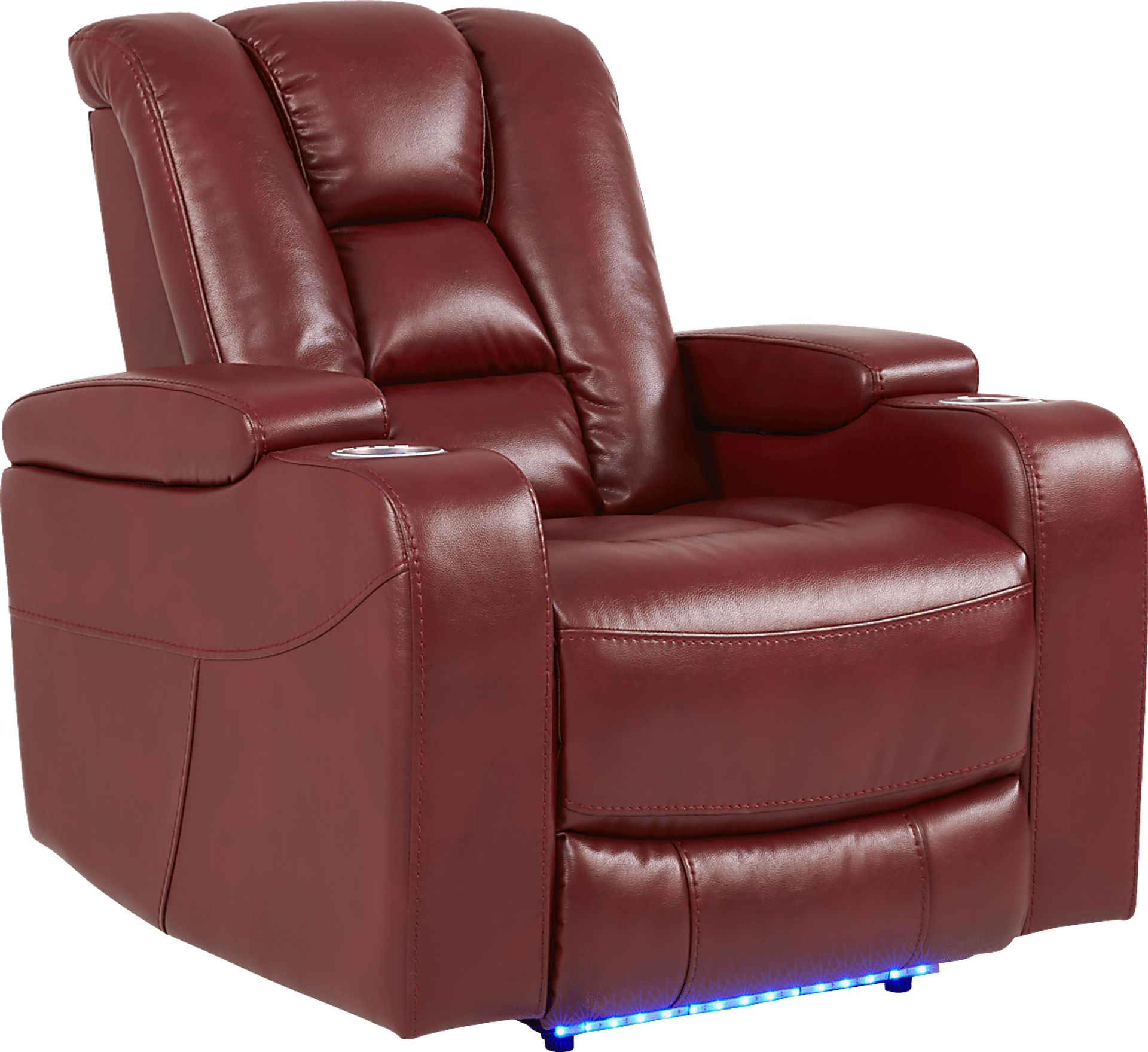 Novi Red Dual Power Recliner - Image 1