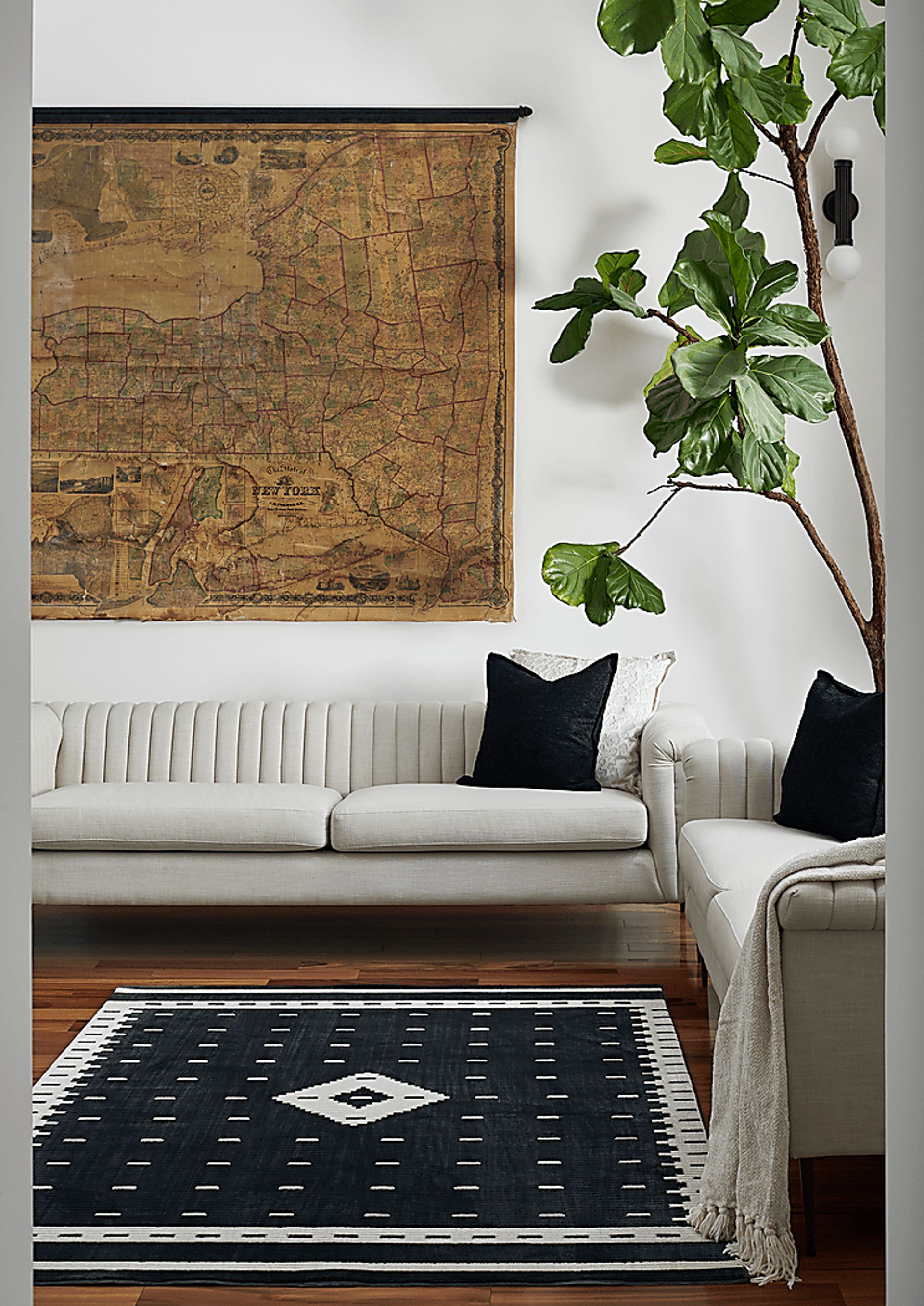 Novo Black 3'11 x 5'7 Rug - Image 3