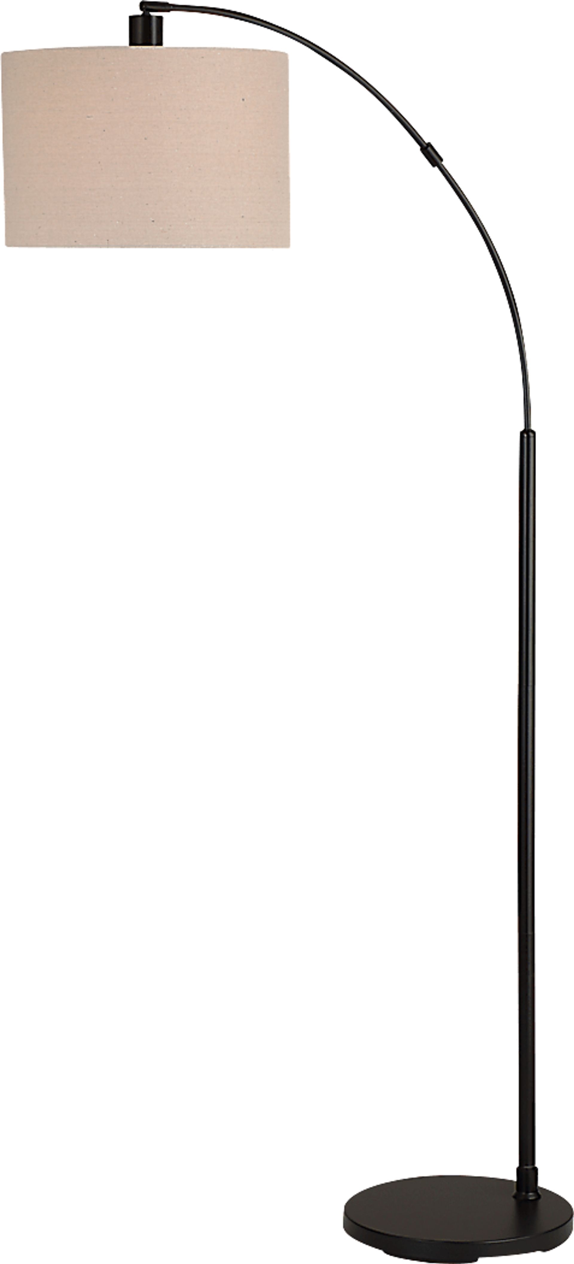 Nowak Edge Black Floor Lamp - Image 1
