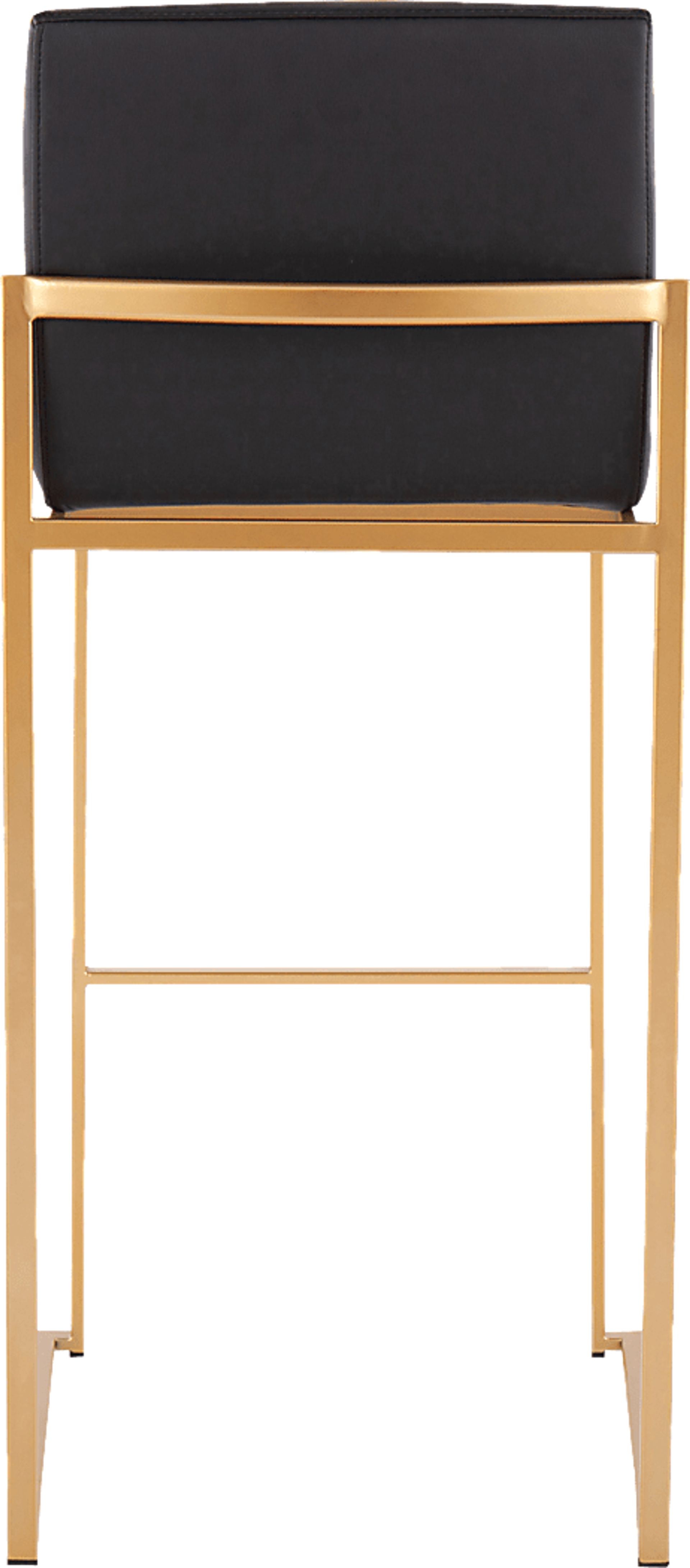 Nowotny Black Gold Barstool Set of 2 - Image 5