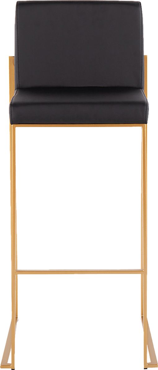 Nowotny Black Gold Barstool Set of 2 Rooms To Go