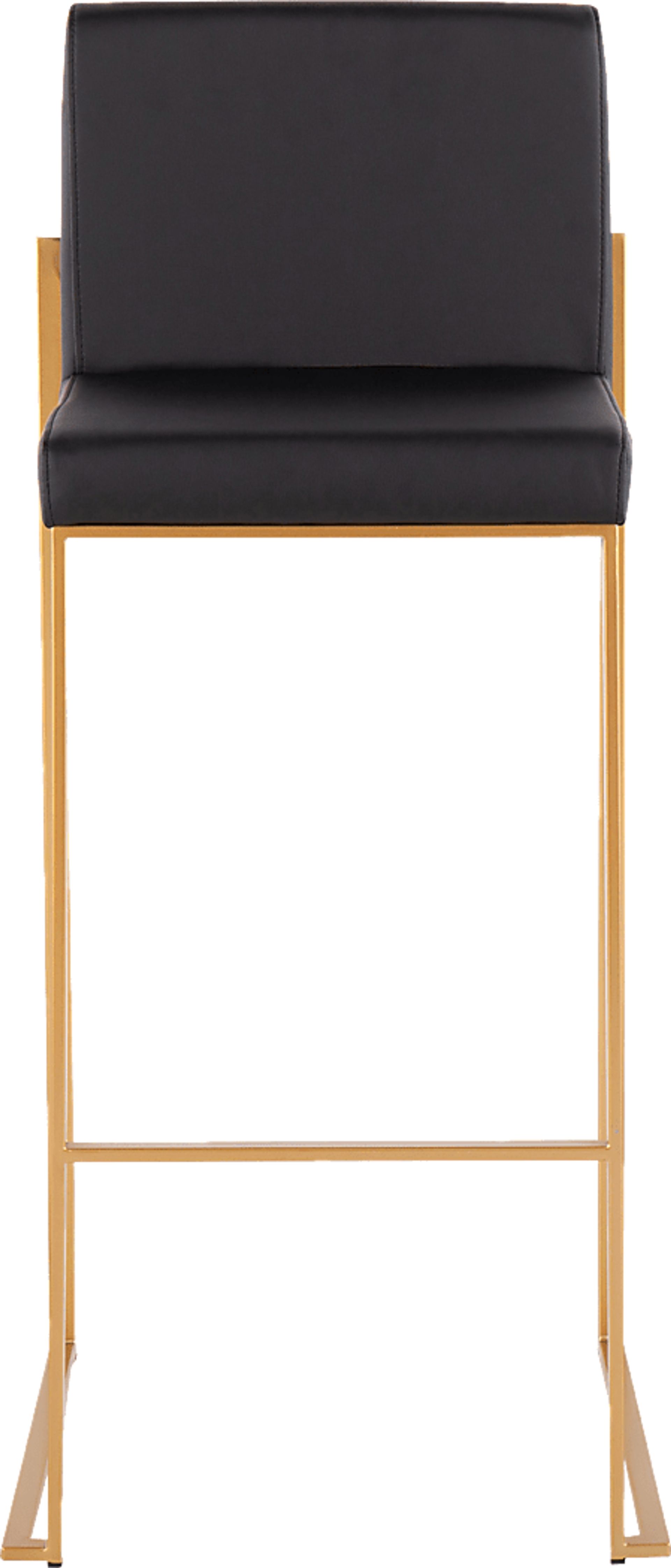 Nowotny Black Gold Barstool Set of 2 - Image 6
