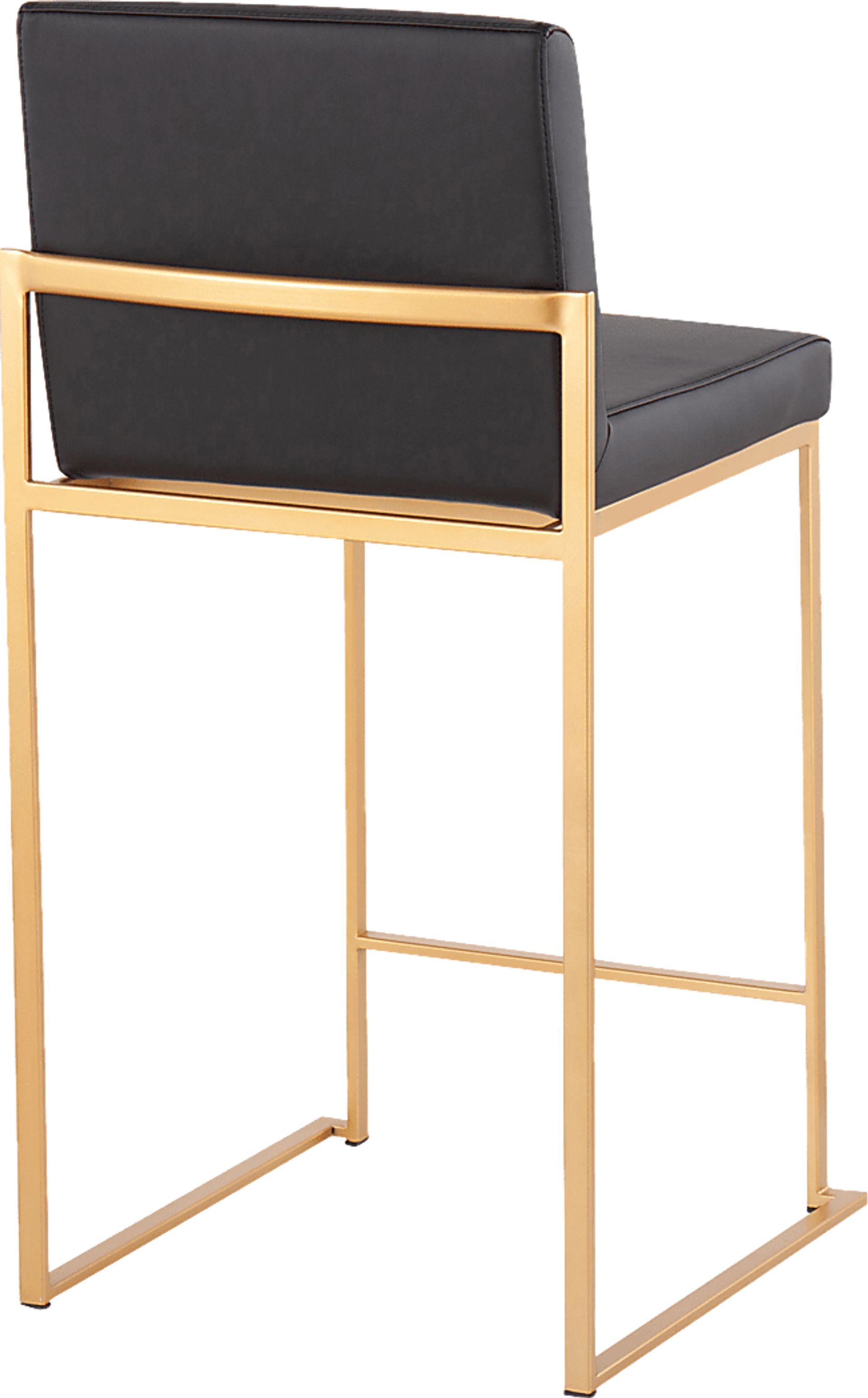 Nowotny Black Gold Counter Height Stool Set of 2 - Image 4