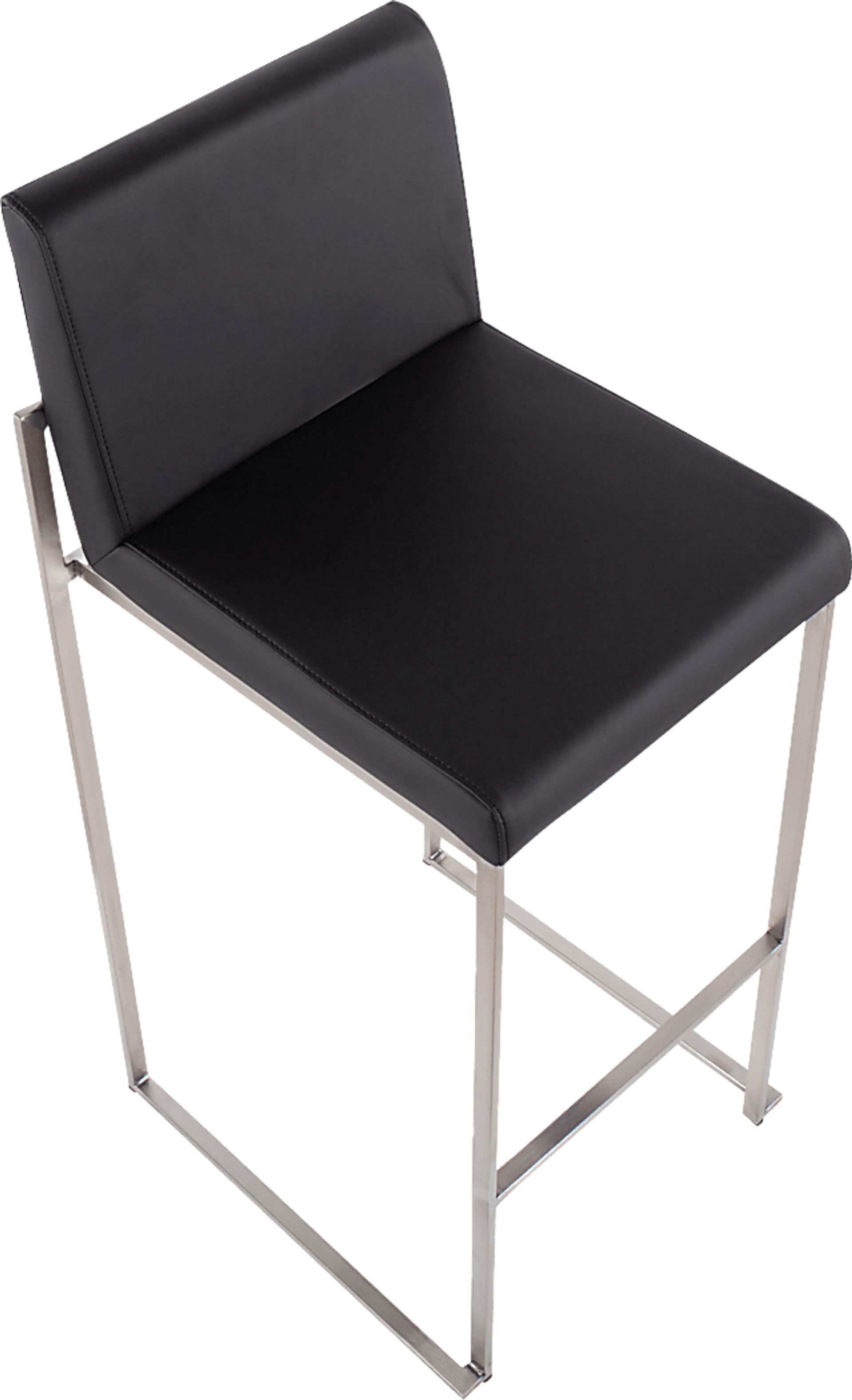 Nowotny Black Silver Barstool Set of 2 - Image 7