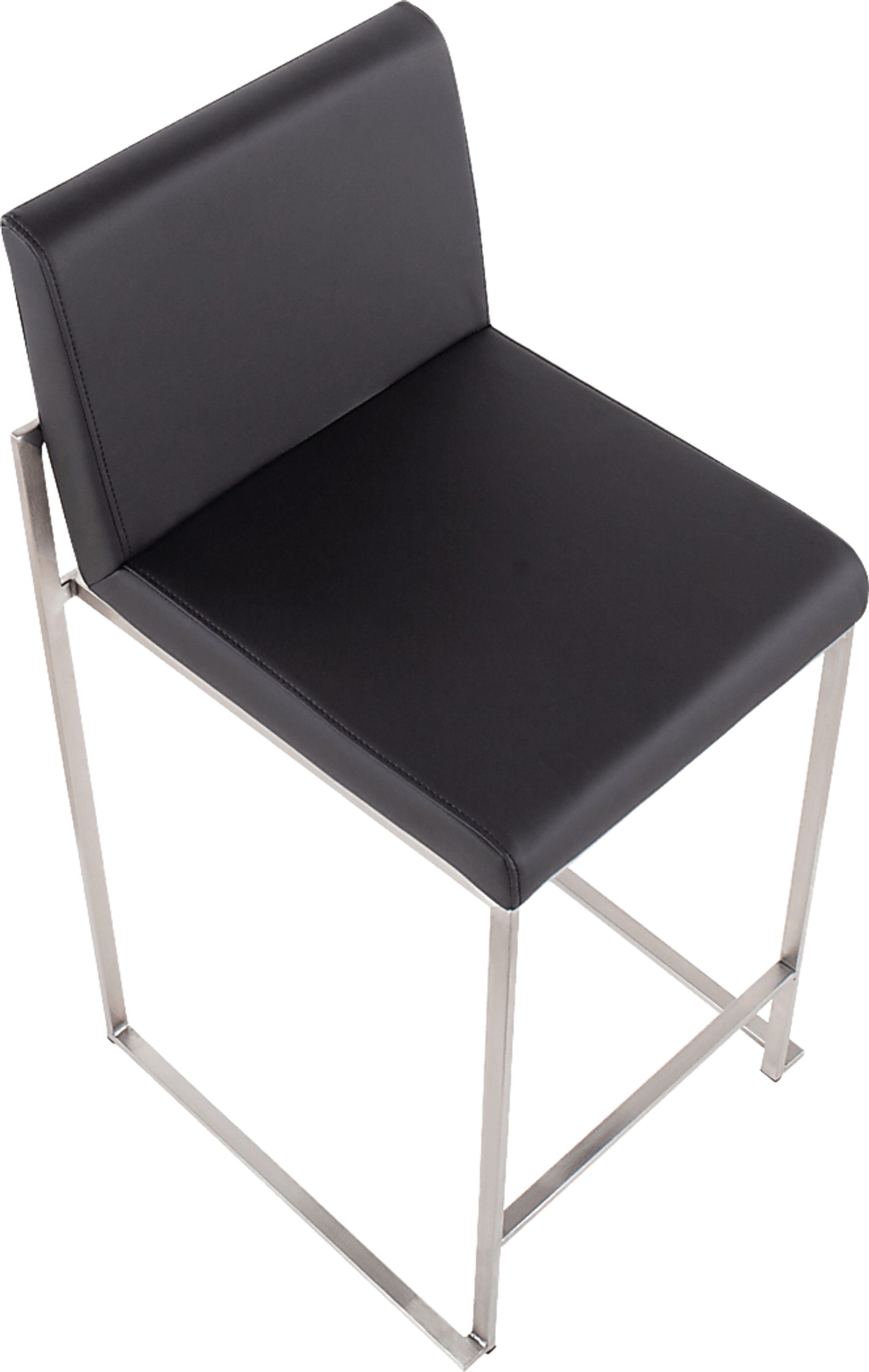 Nowotny Black Silver Counter Height Stool Set of 2 - Image 7