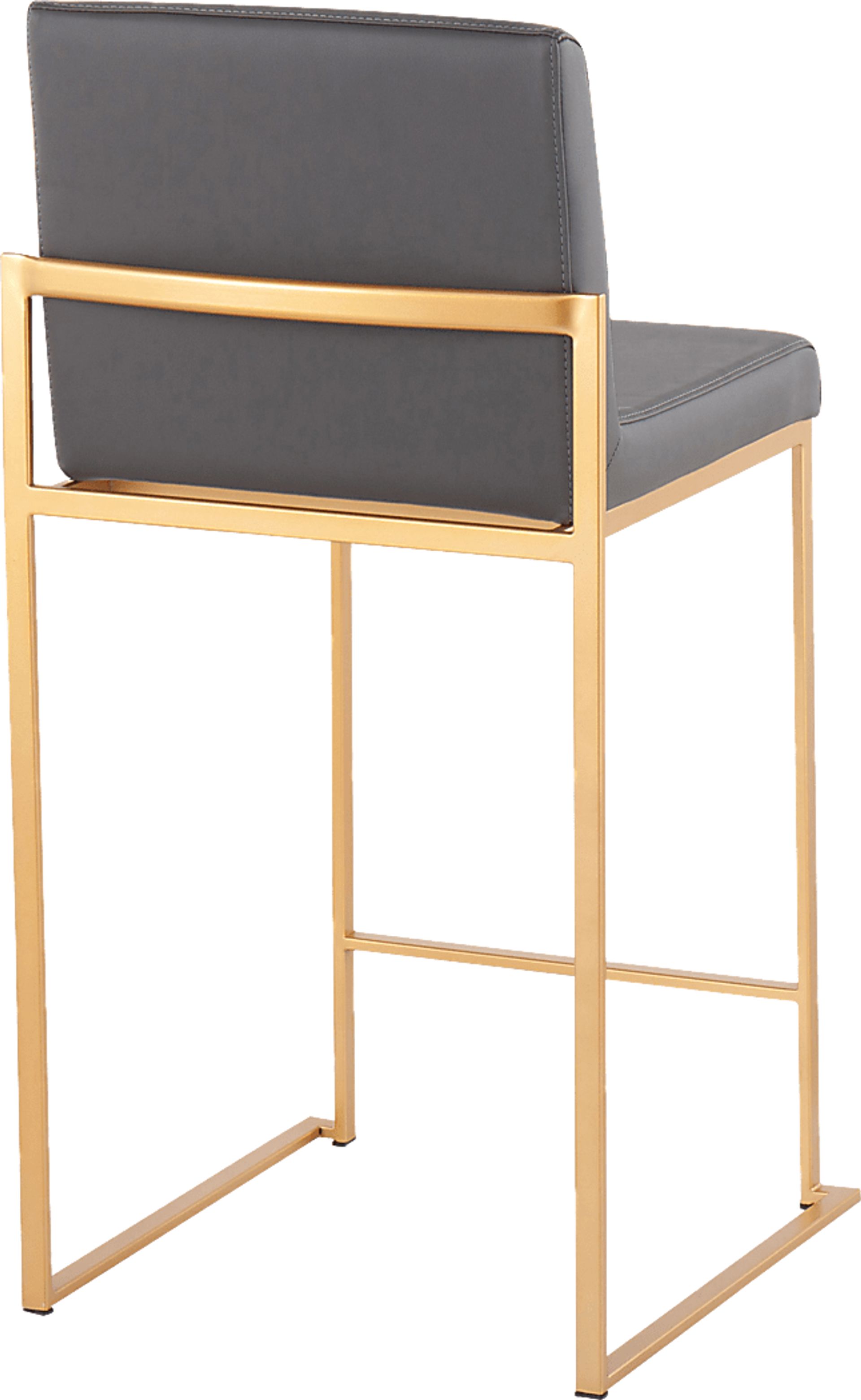 Nowotny Gray Gold Counter Height Stool Set of 2 - Image 4