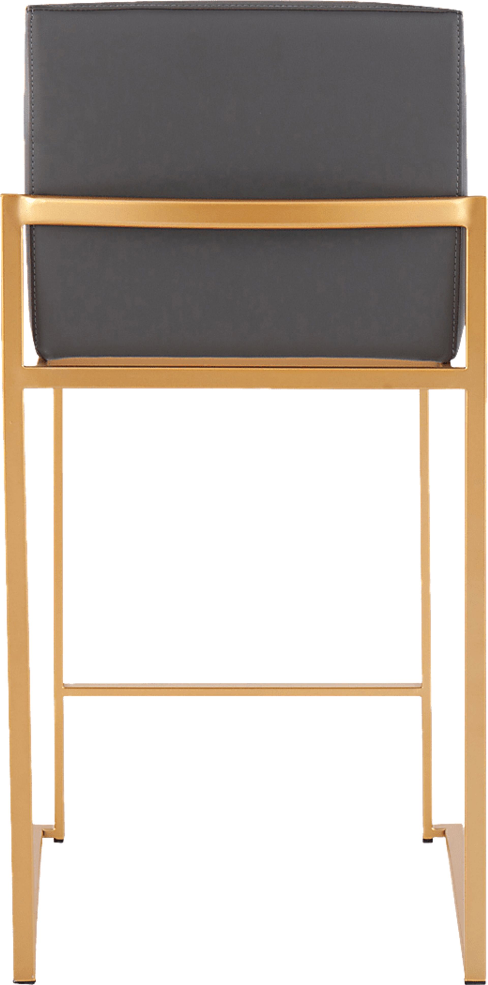 Nowotny Gray Gold Counter Height Stool Set of 2 - Image 5