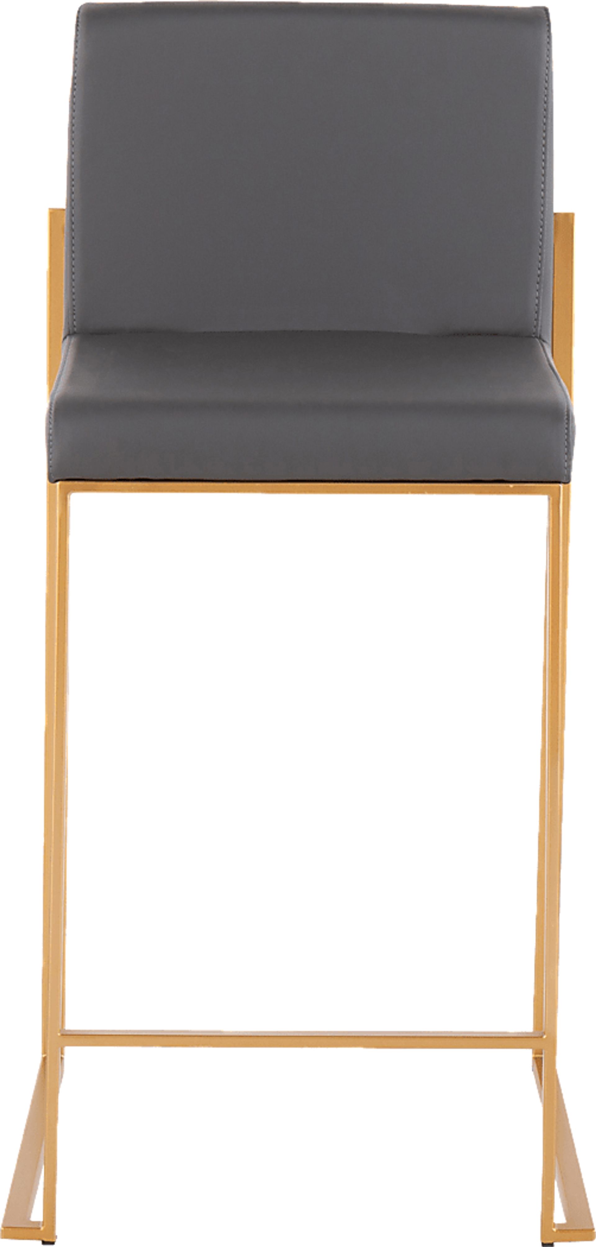 Nowotny Gray Gold Counter Height Stool Set of 2 - Image 6