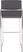 Nowotny Gray Silver Barstool Set of 2