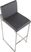 Nowotny Gray Silver Barstool Set of 2