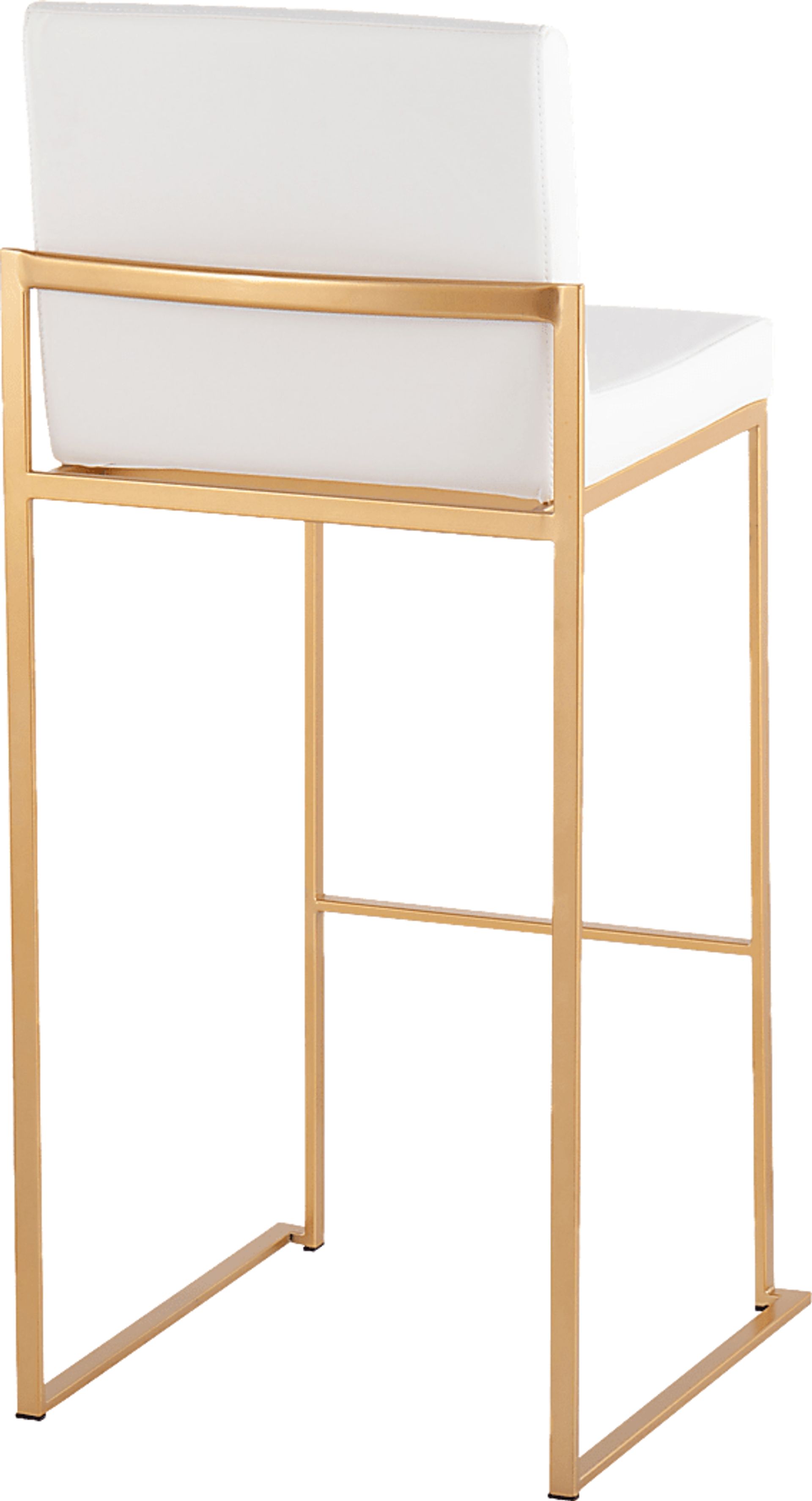 Nowotny White Gold Barstool Set of 2 - Image 4
