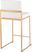 Nowotny White Gold Counter Height Stool Set of 2