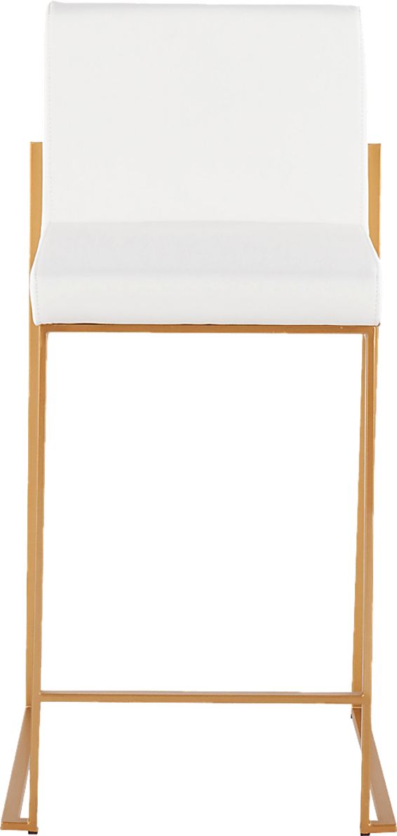 Nowotny White Gold Counter Height Stool Set of 2 Rooms To Go