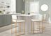 Nowotny White Gold Counter Height Stool Set of 2