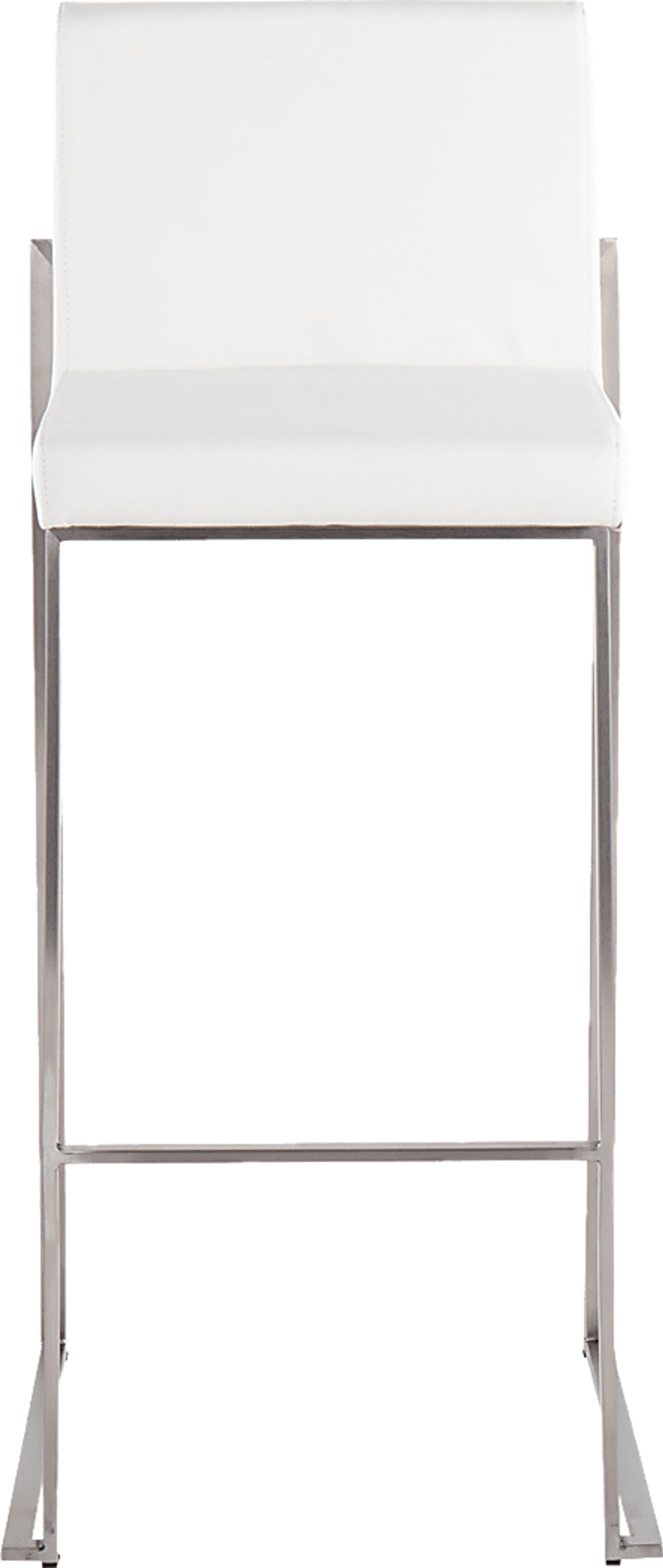 Nowotny White Silver Barstool Set of 2 - Image 6