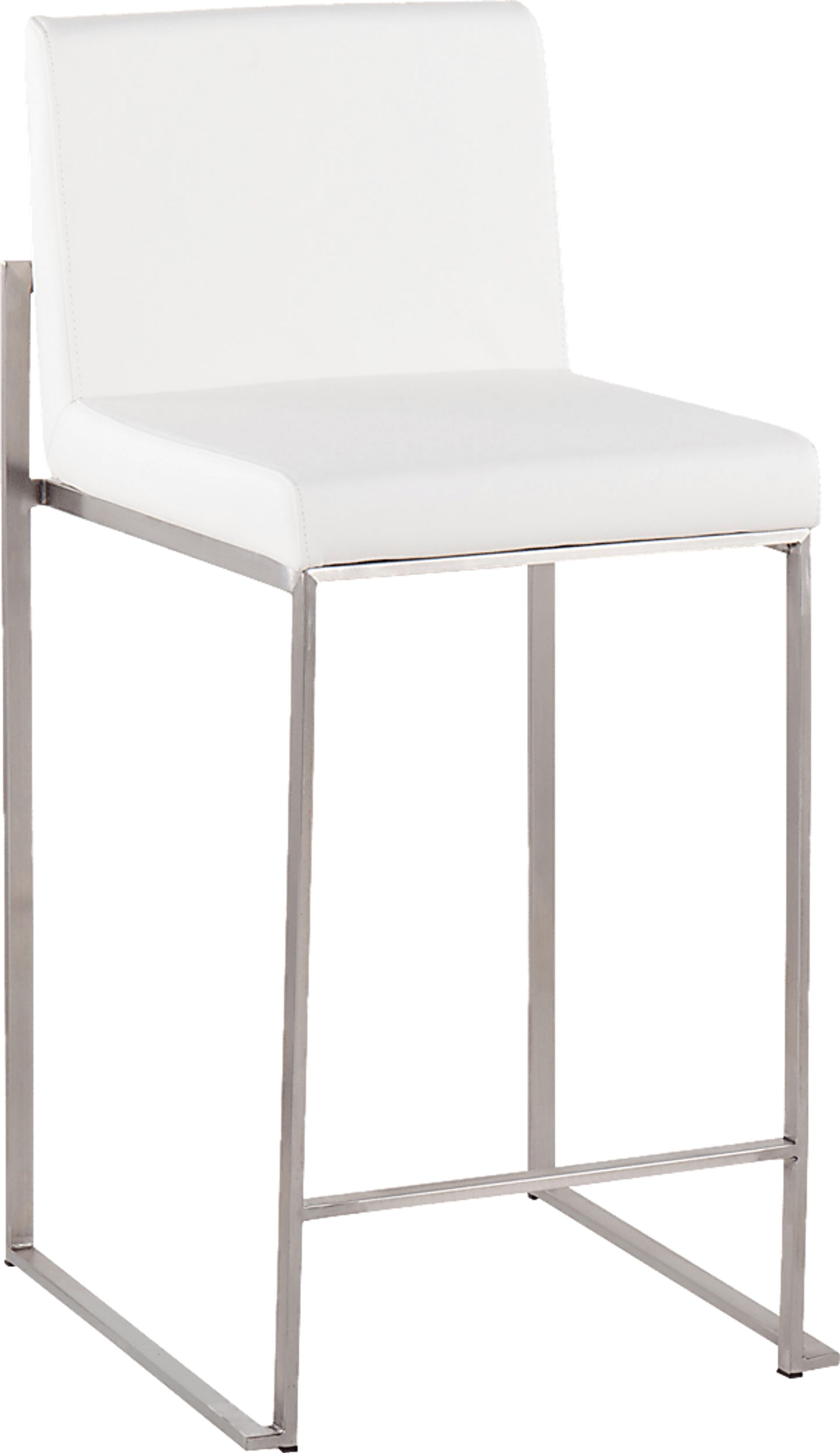 Nowotny White Silver Counter Height Stool Set of 2 - Image 2