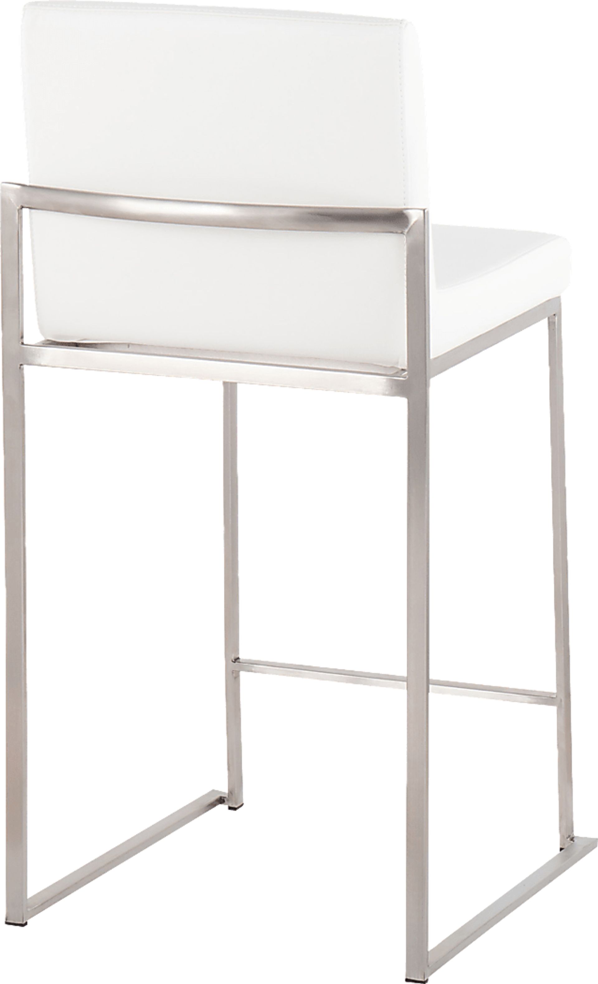 Nowotny White Silver Counter Height Stool Set of 2 - Image 4