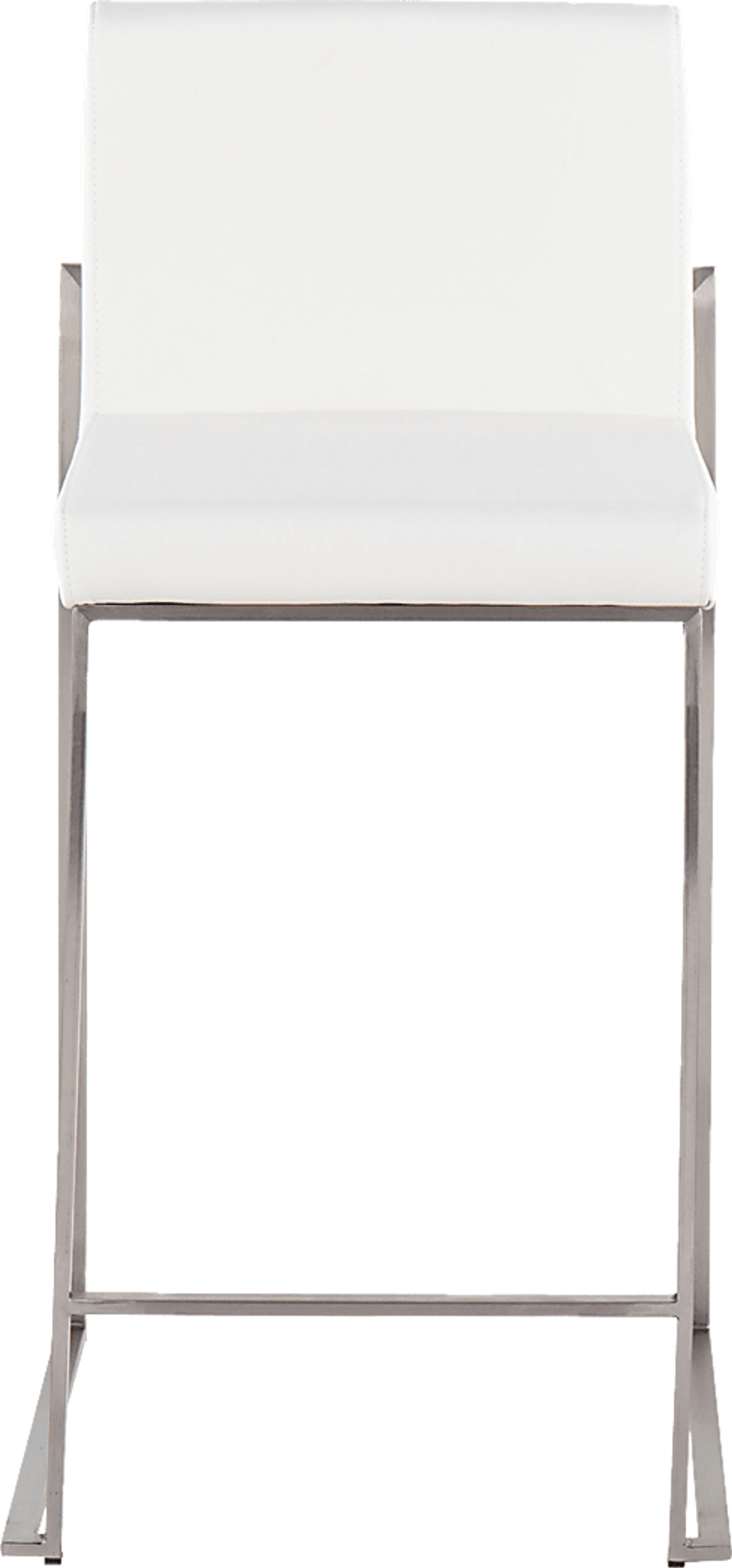 Nowotny White Silver Counter Height Stool Set of 2 - Image 6