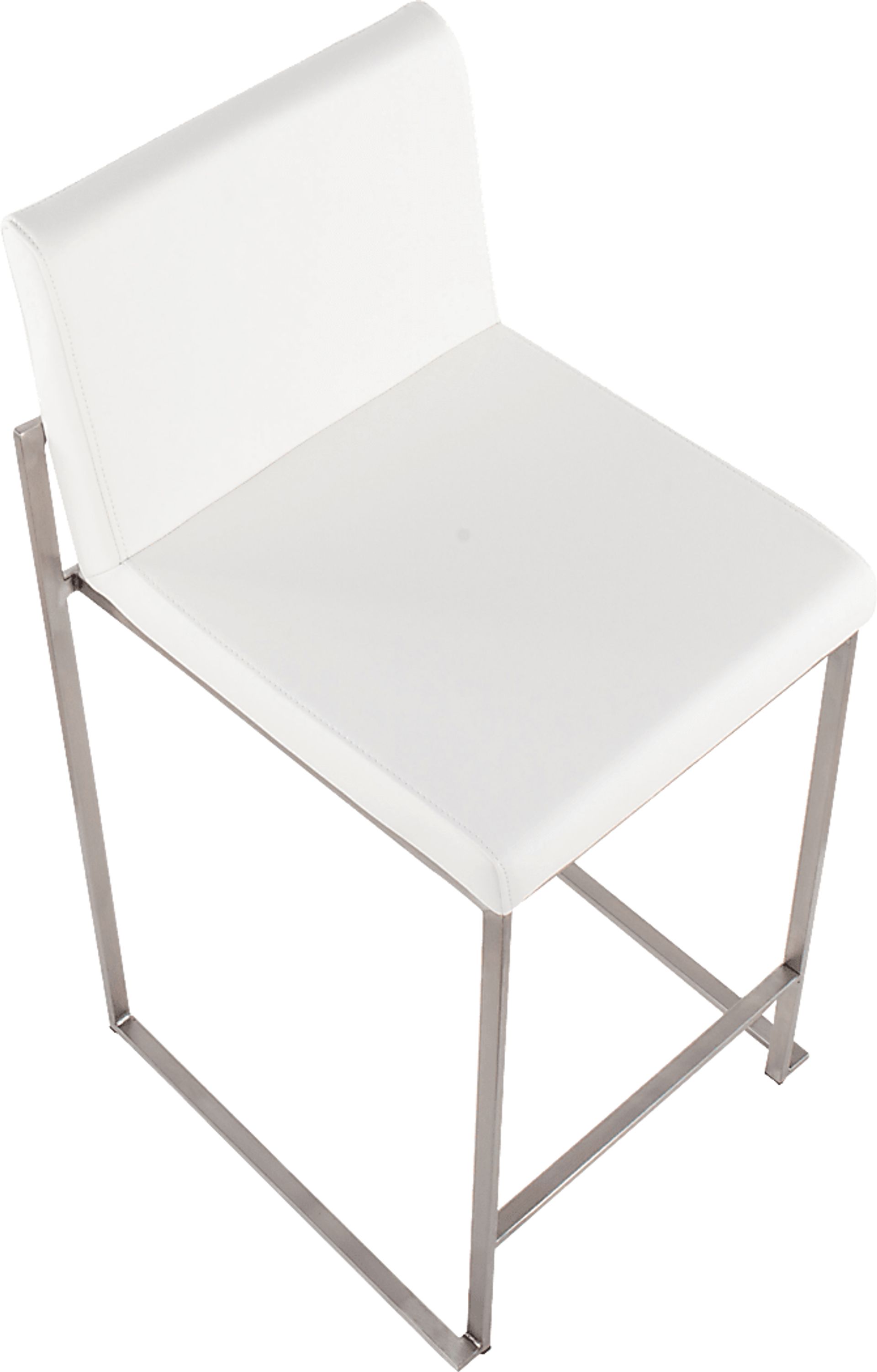 Nowotny White Silver Counter Height Stool Set of 2 - Image 7
