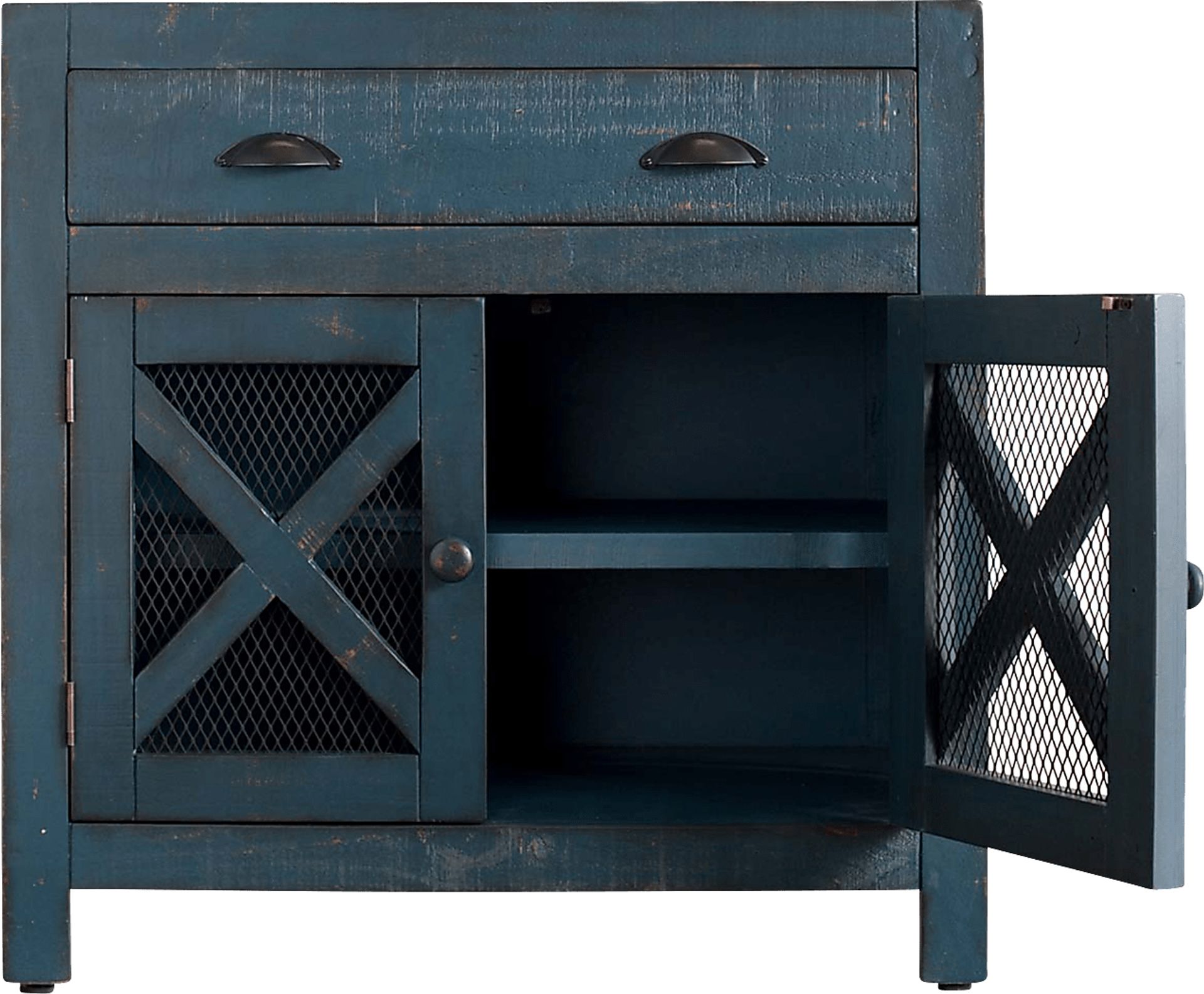 Noxubee Blue Accent Cabinet - Image 3