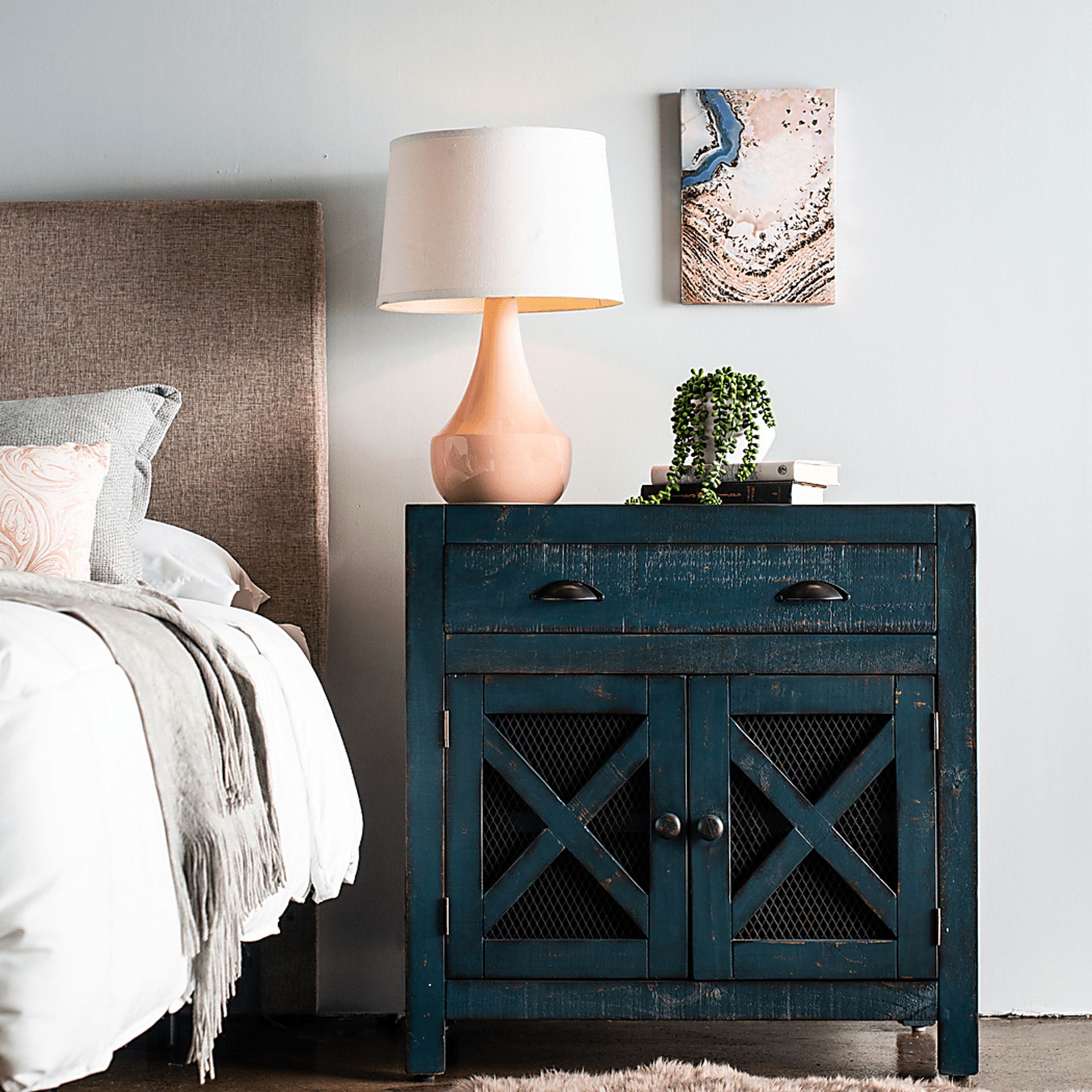 Noxubee Blue Accent Cabinet - Image 7