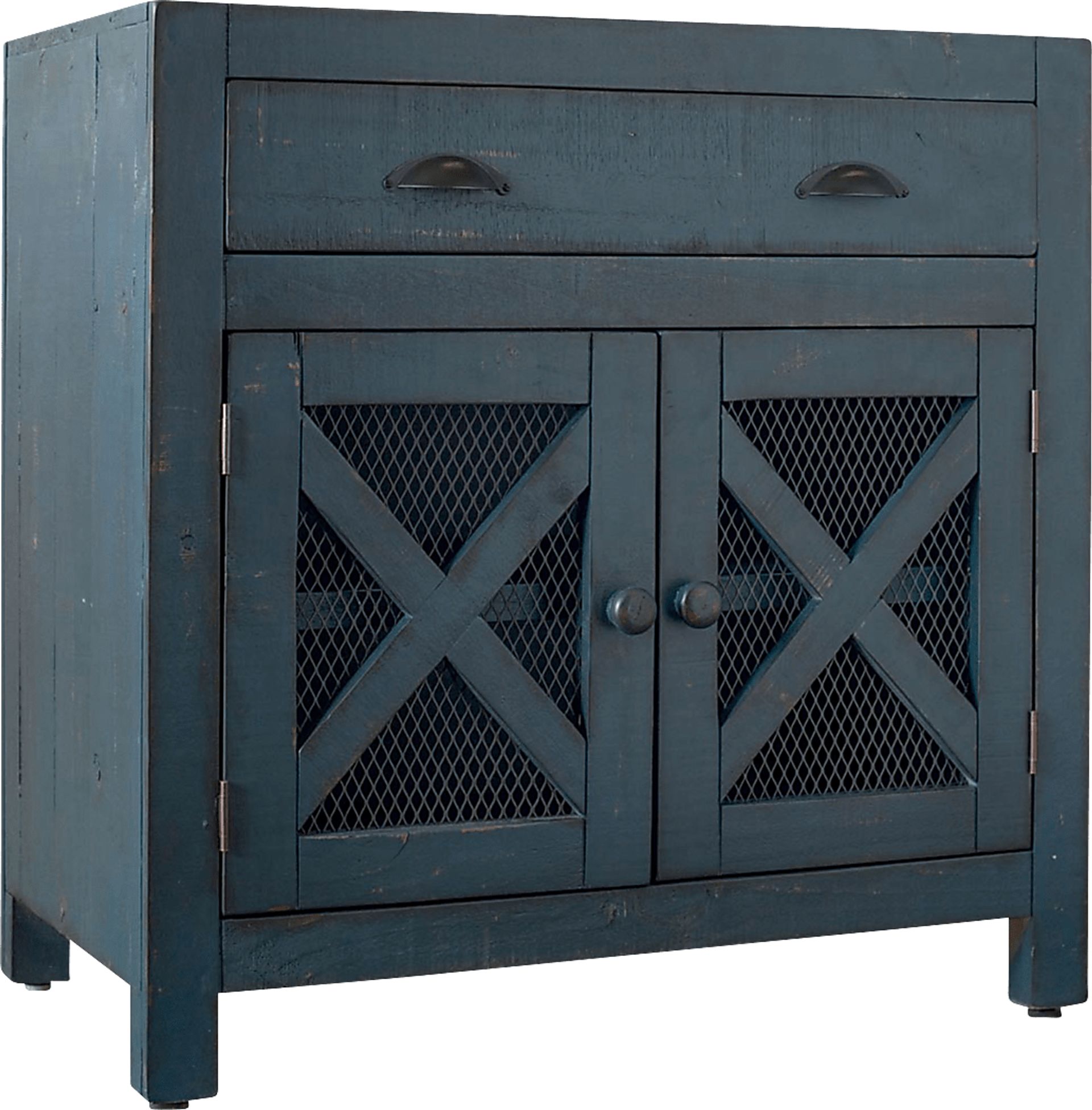 Noxubee Blue Accent Cabinet - Image 1