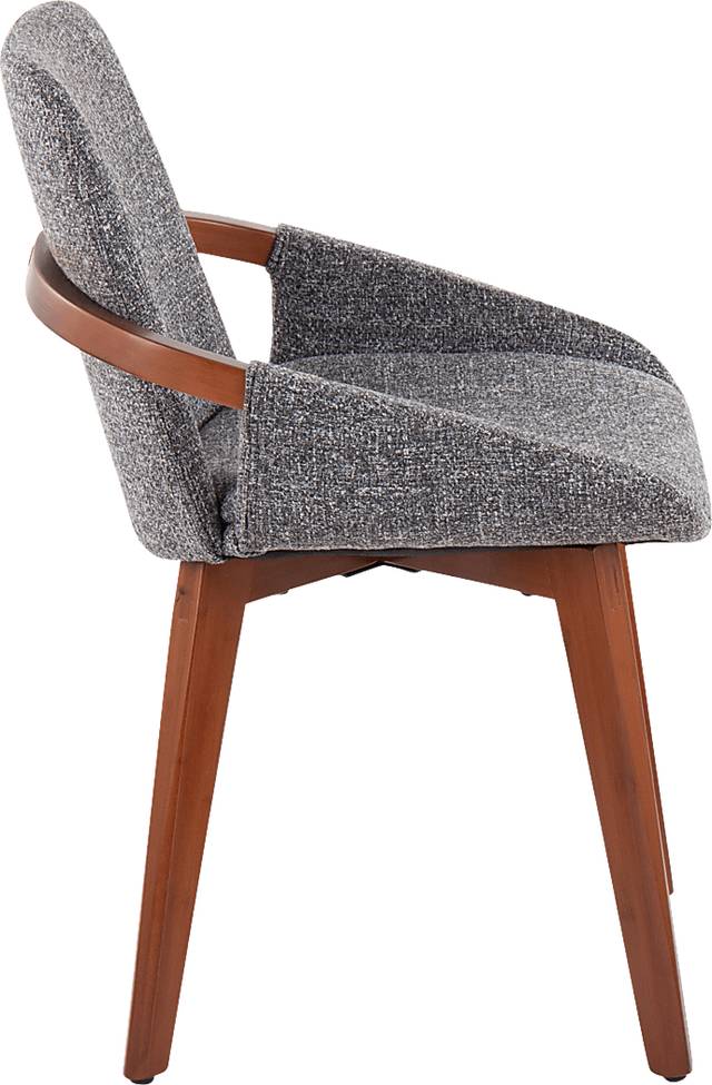 Nuckols Gray Arm Chair - Thumbnail - Image 2