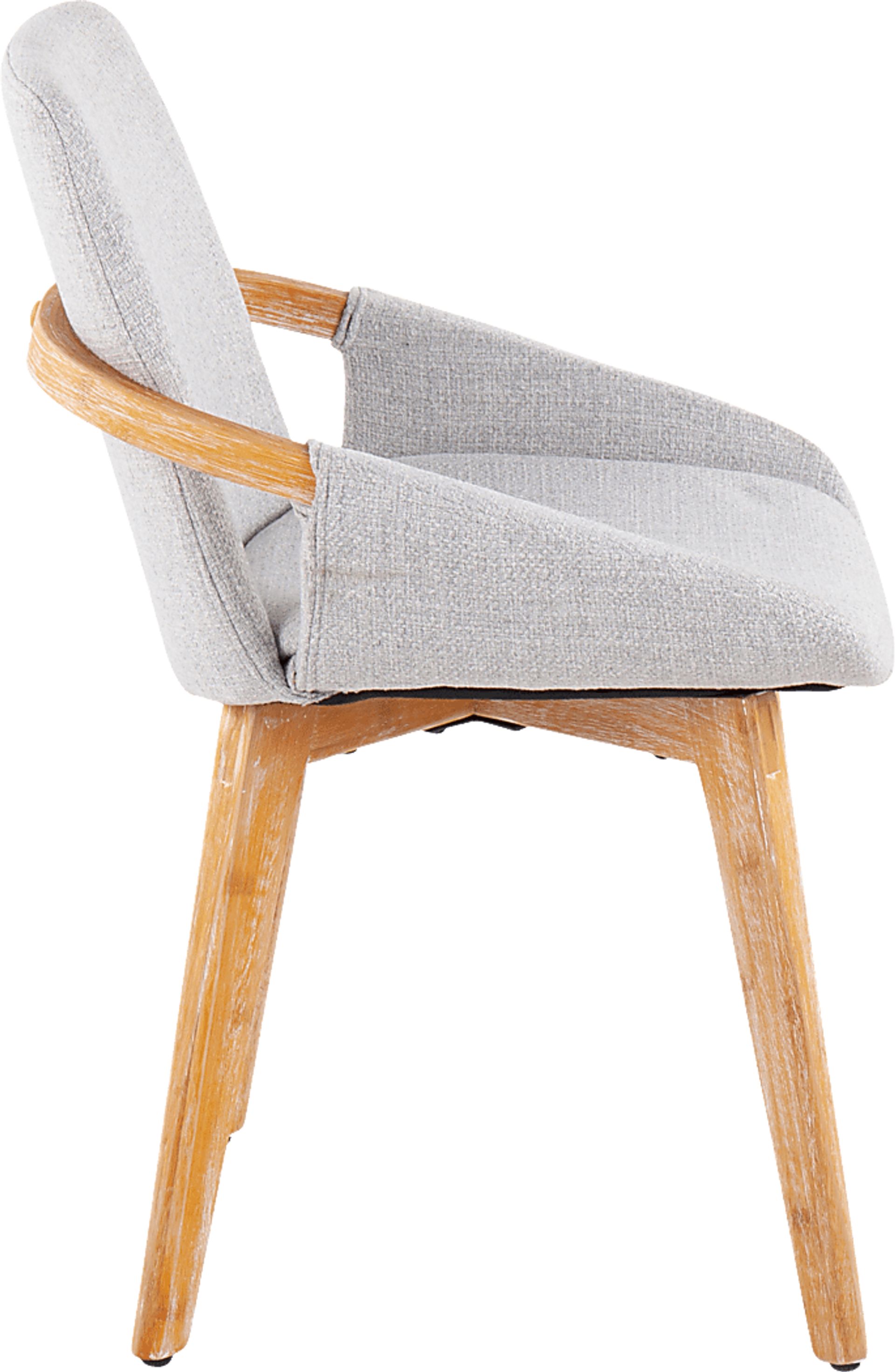Nuckols Light Gray Arm Chair - Image 2