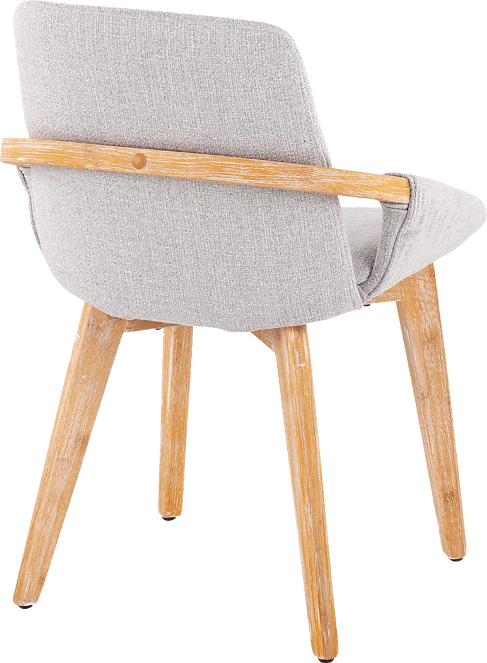 Nuckols Light Gray Arm Chair - Image 3