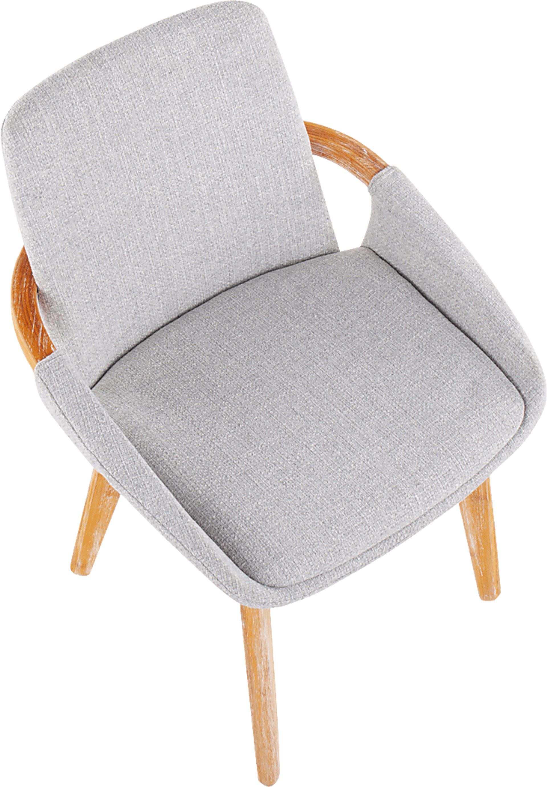 Nuckols Light Gray Arm Chair - Image 6