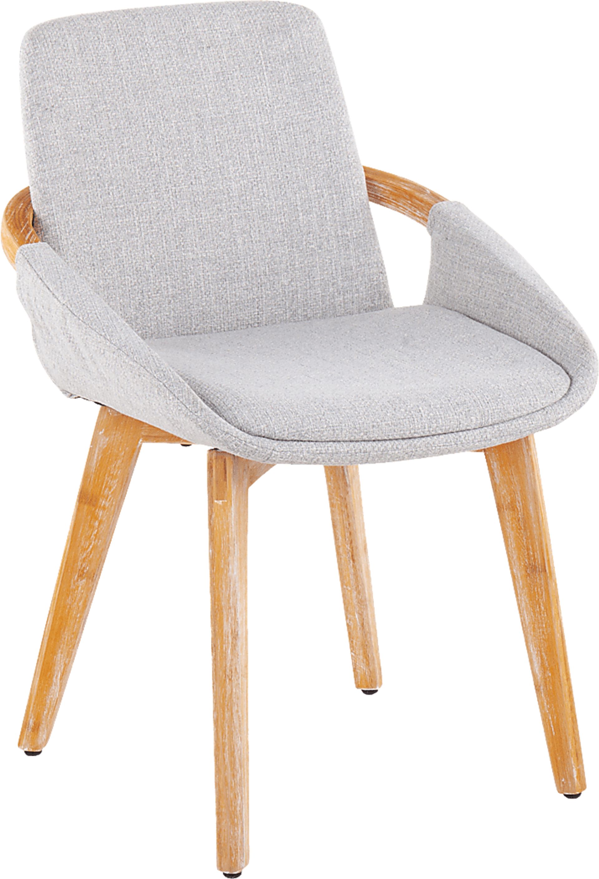 Nuckols Light Gray Arm Chair - Image 1