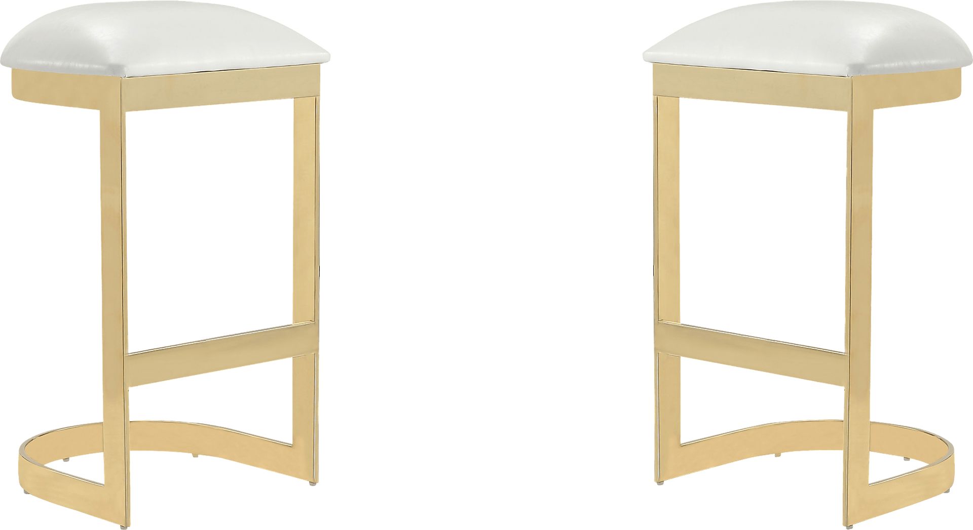 Nunnelee White Barstool, Set of 2 - Image 1