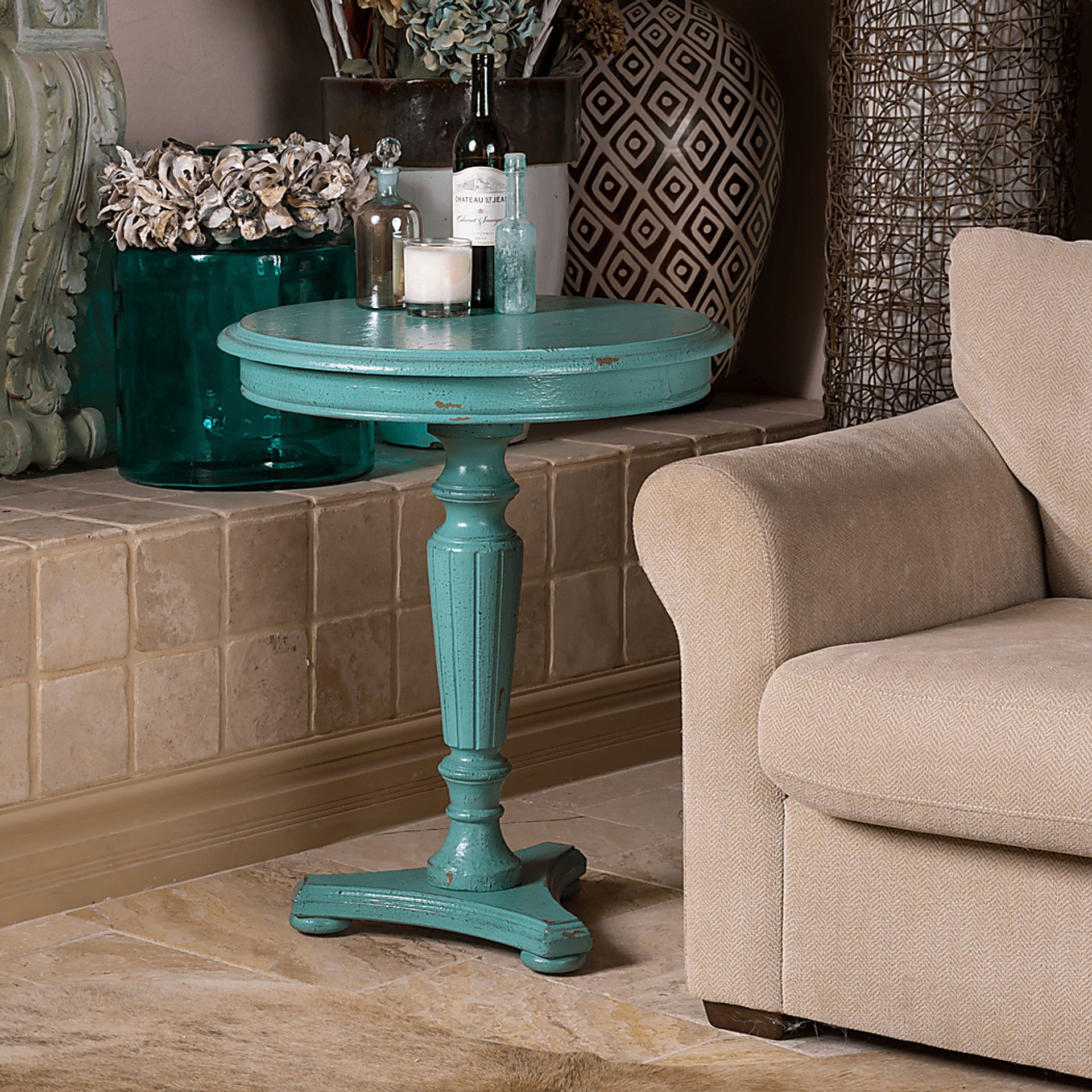 Nunnelly Blue Accent Table - Image 2