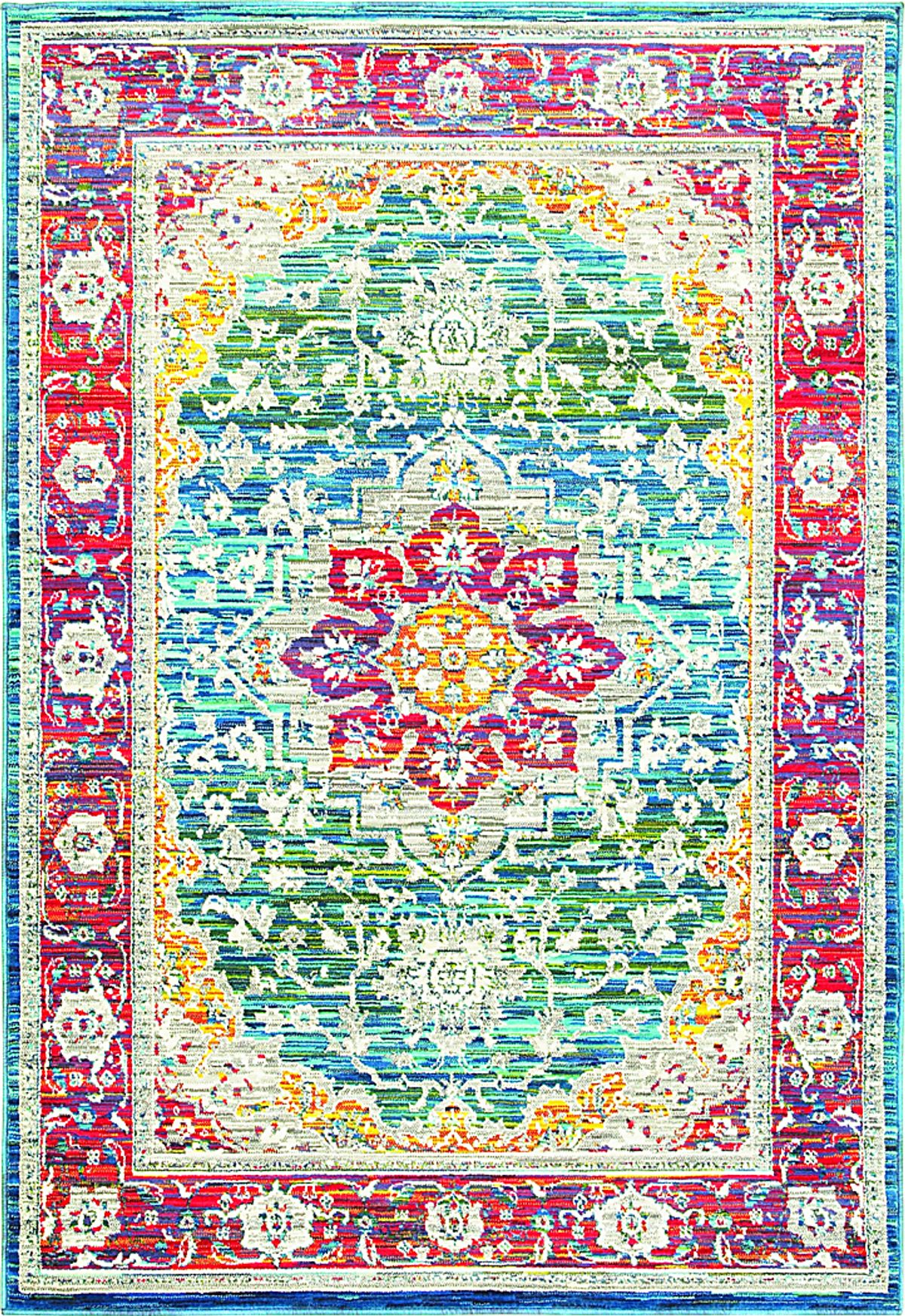 Nuria Red Rug | Rooms to Go