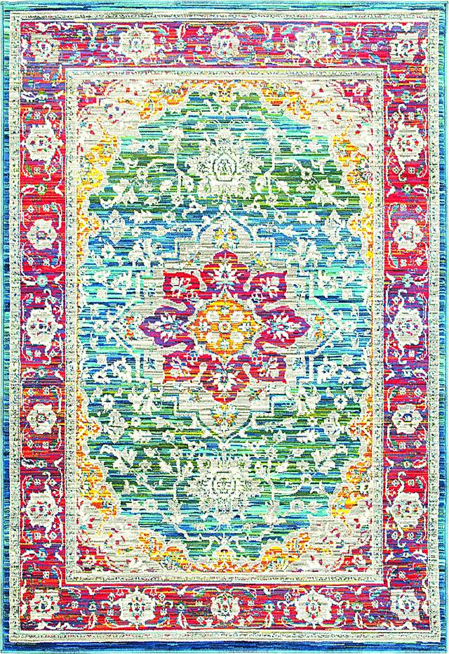 Nuria Red 6'7 x 9'6 Rug - Thumbnail - Image 1