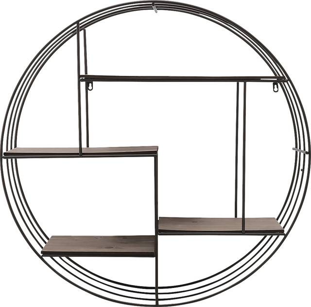 Nurick Brown Wall Shelf - Thumbnail - Image 1
