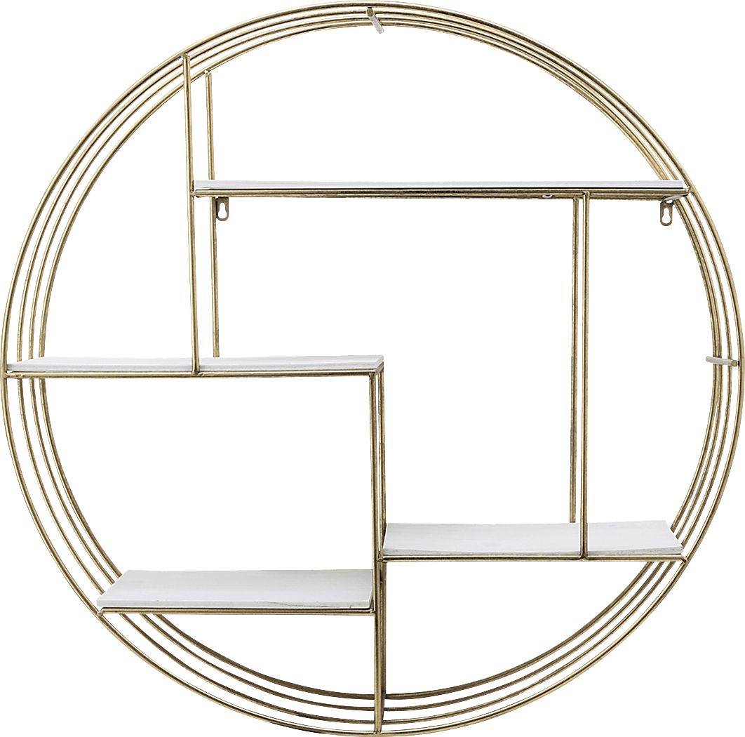 Nurick Gold Wall Shelf