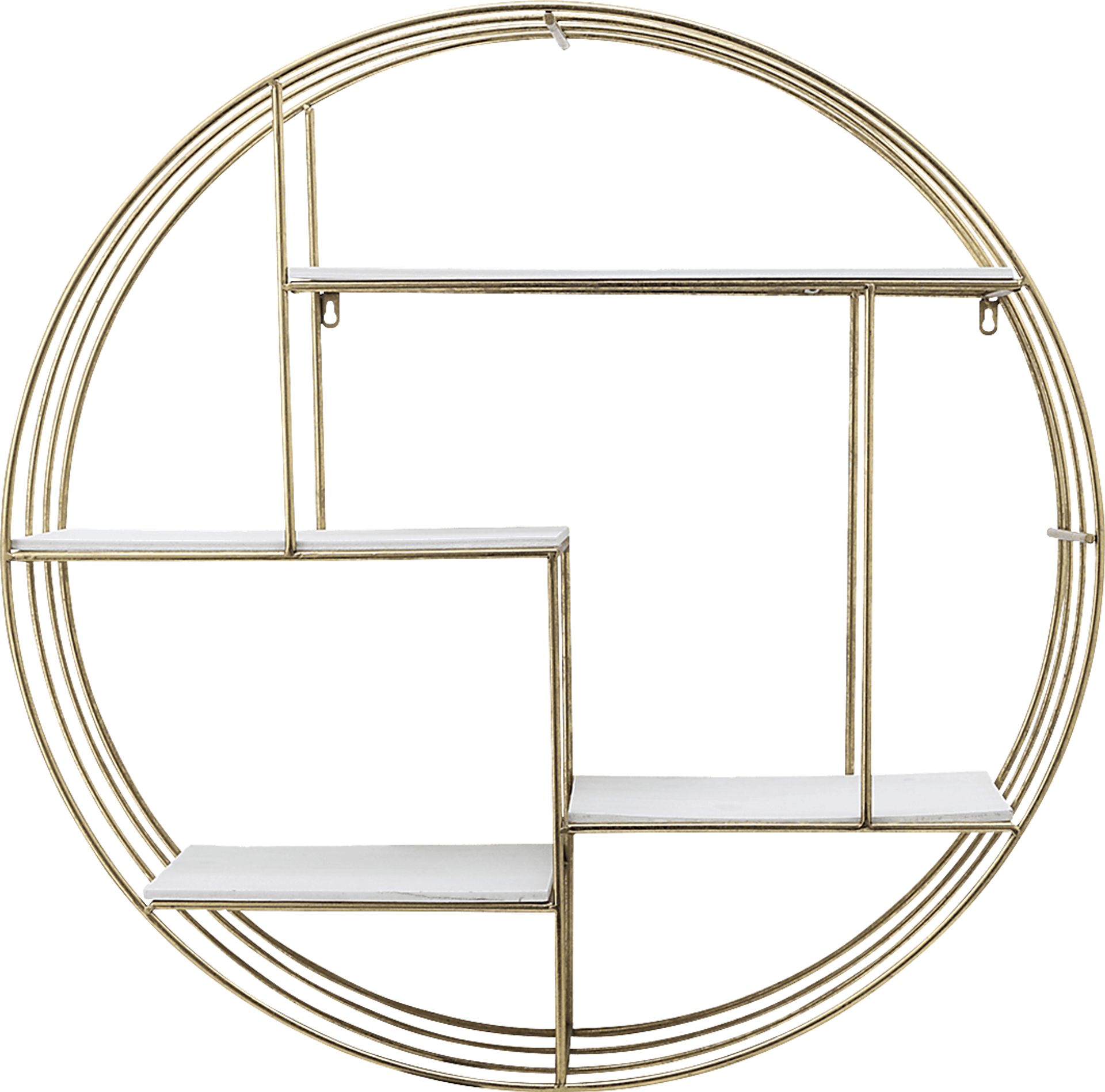 Nurick Gold Wall Shelf - Image 1