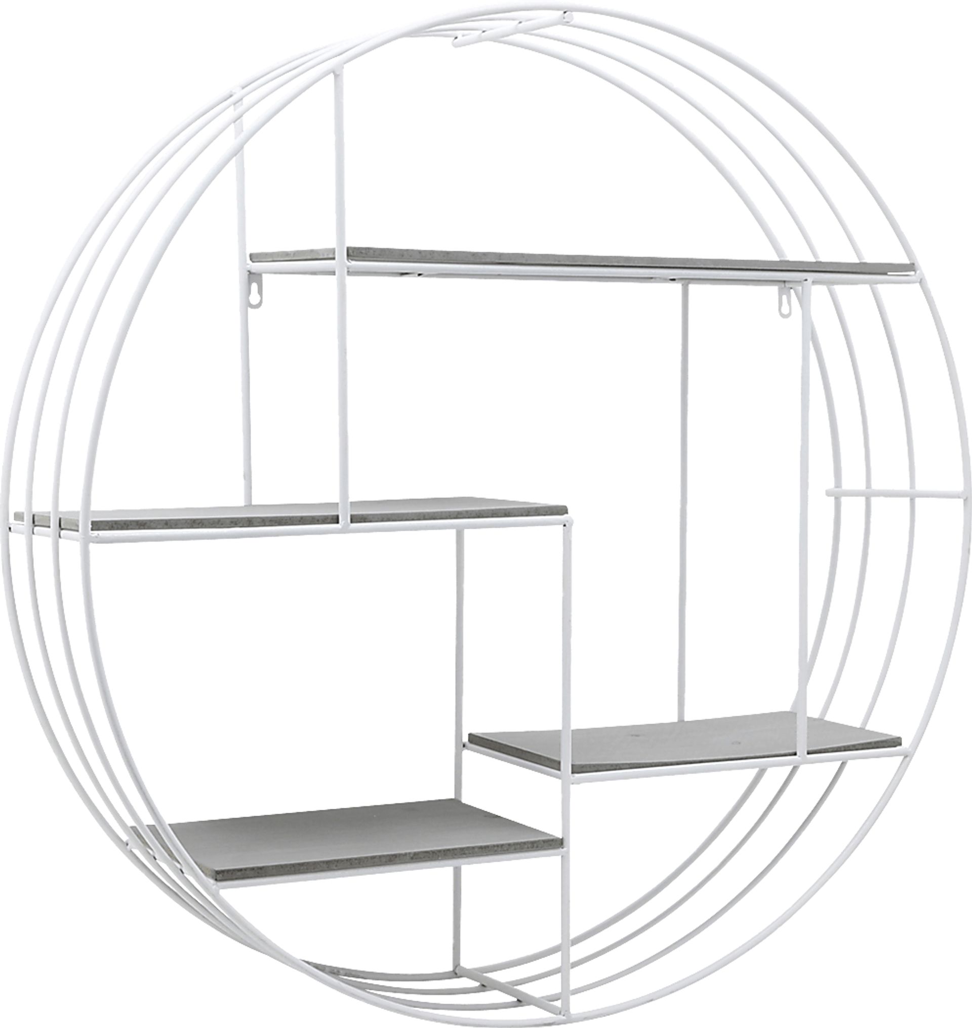 Nurick Gray Wall Shelf - Image 2