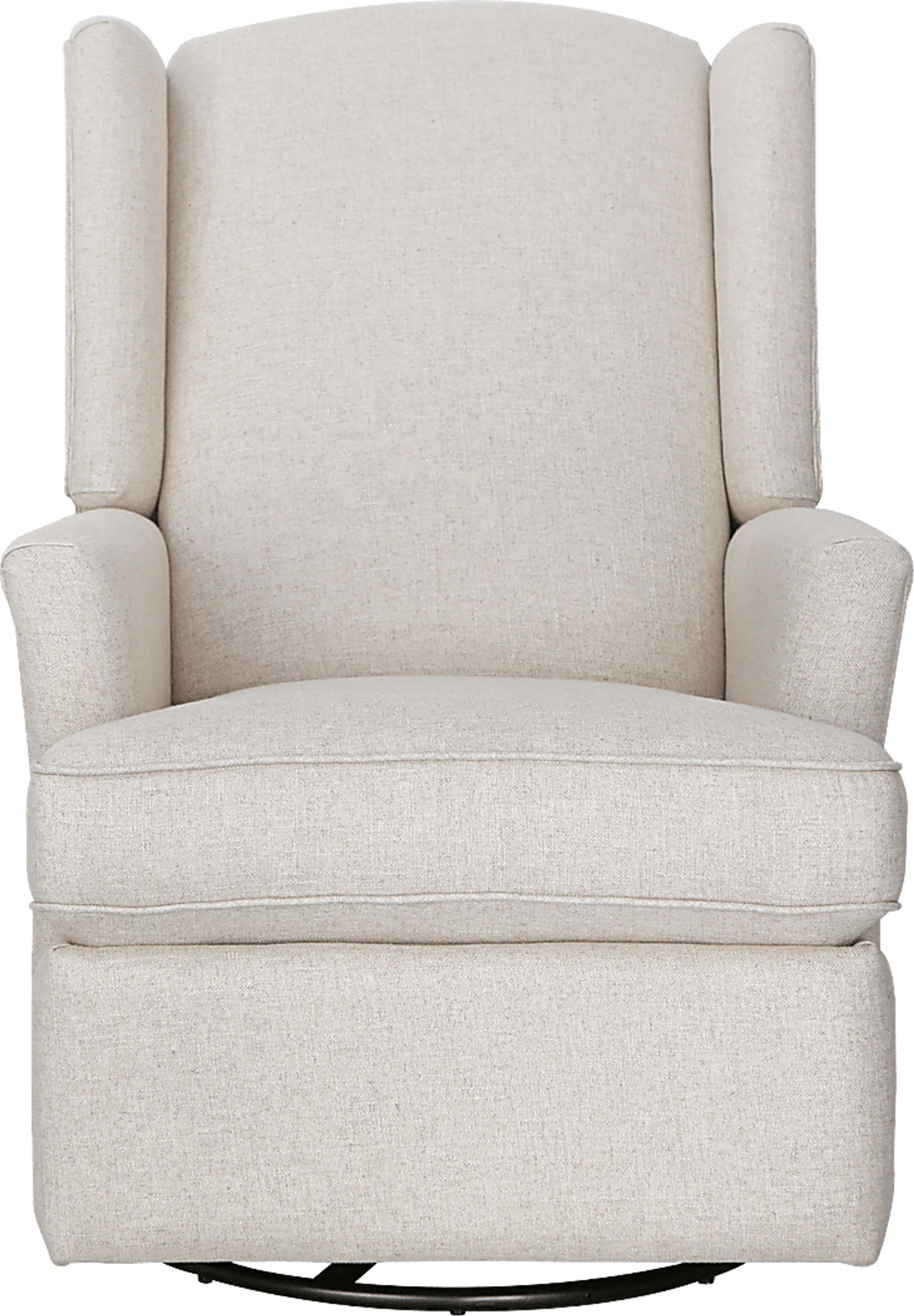 Nursery Alondria Beige Swivel Recliner - Image 2