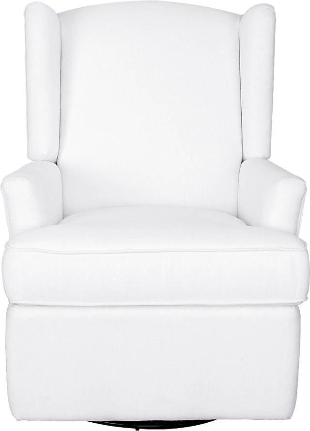 Nursery Alondria White Swivel Recliner - Thumbnail - Image 2