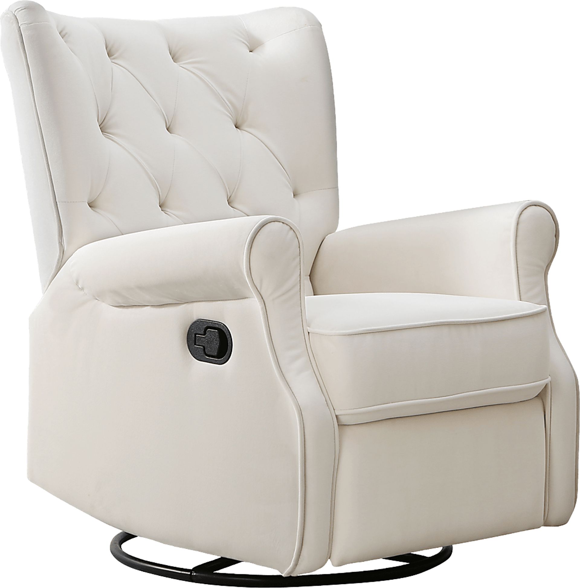 Nursery Alyna Cream Swivel Recliner - Image 1