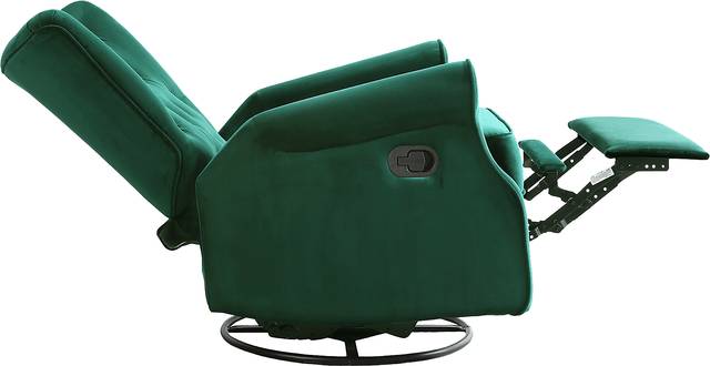 Nursery Alyna Emerald Swivel Recliner - Thumbnail - Image 3