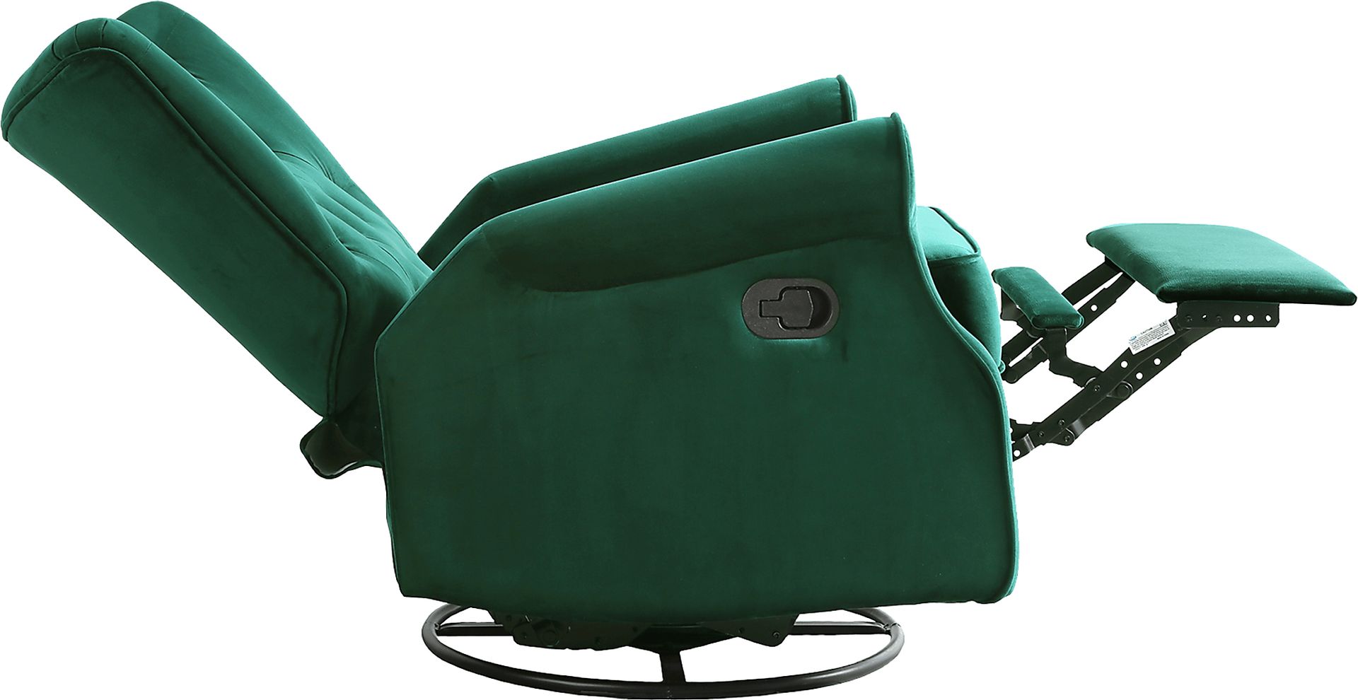 Nursery Alyna Emerald Swivel Recliner - Image 3