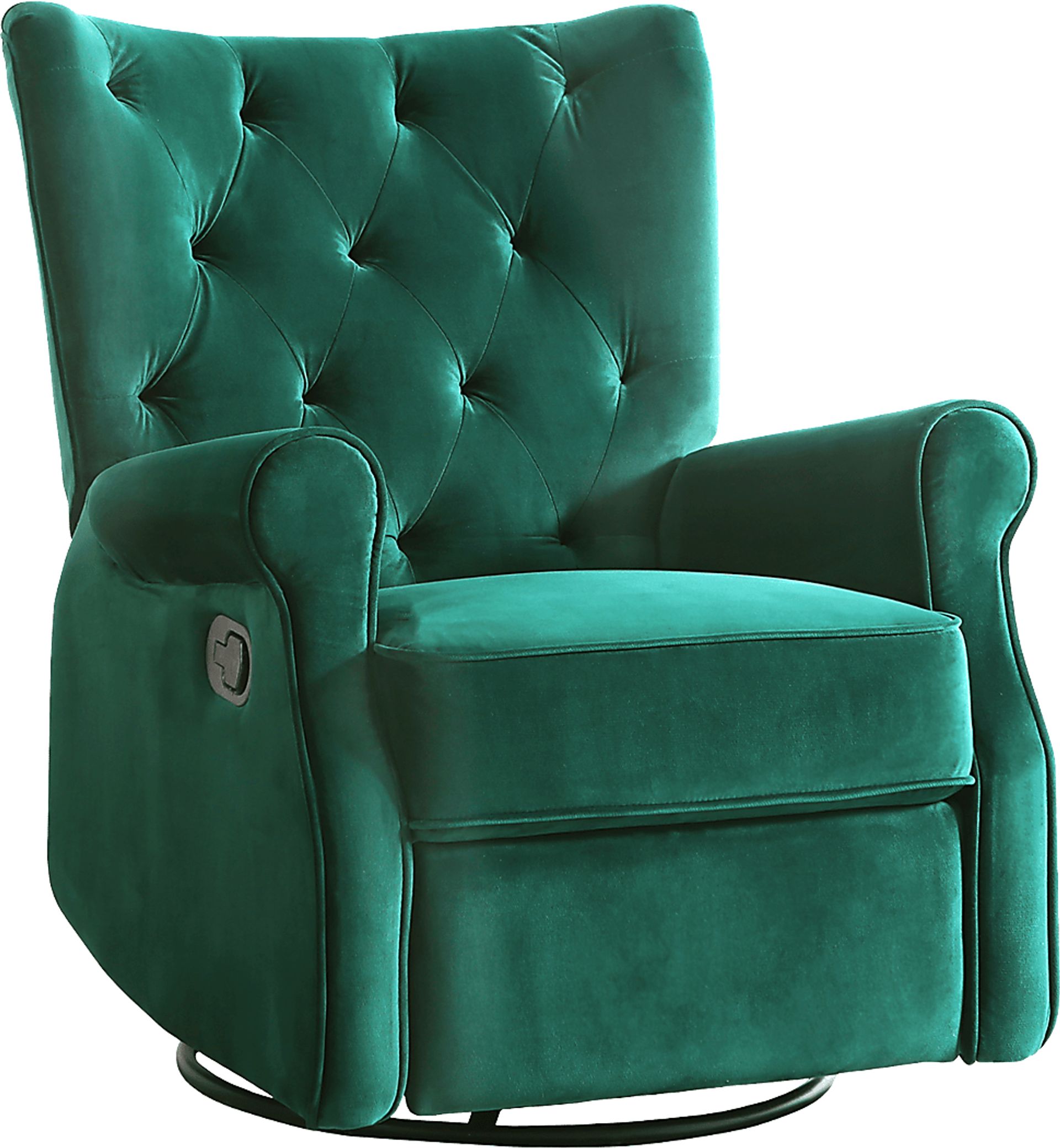 Nursery Alyna Emerald Swivel Recliner - Image 1