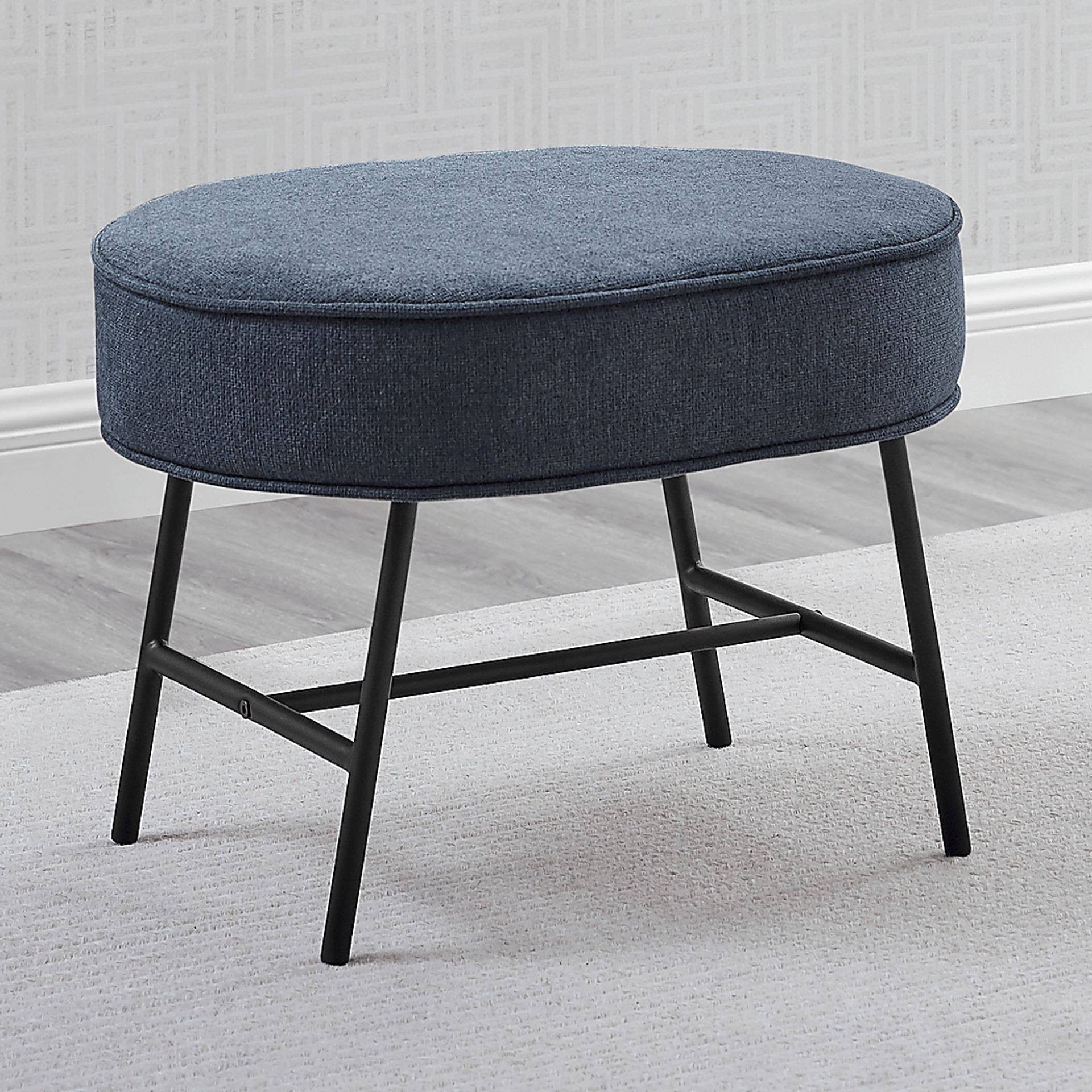 Nursery Annick Blue Ottoman - Image 2