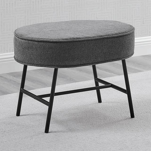 Nursery Annick Dark Gray Ottoman - Thumbnail - Image 2
